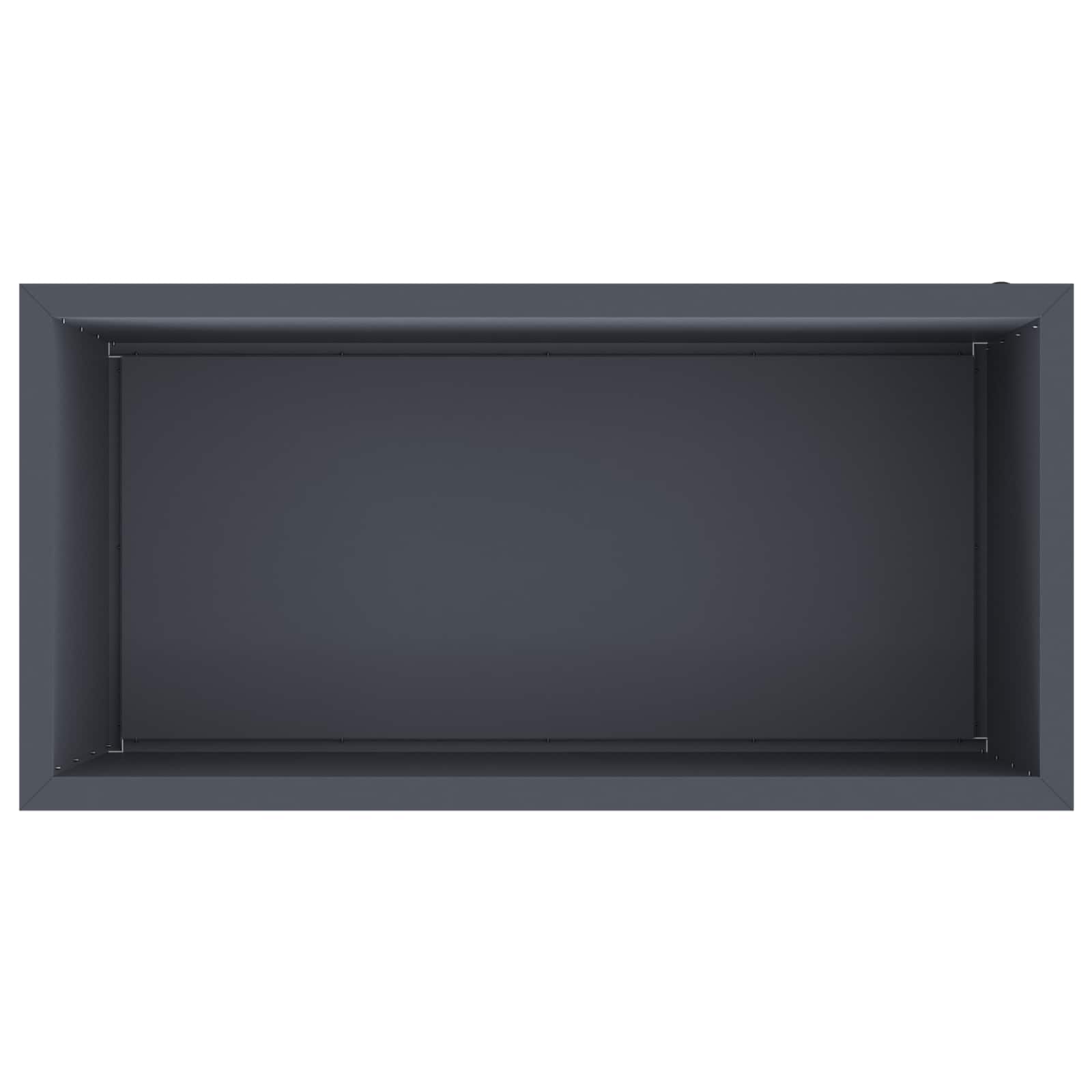 Garden Planter with LED 2 pcs Antracite 50 x 100 x 48 cm Steel