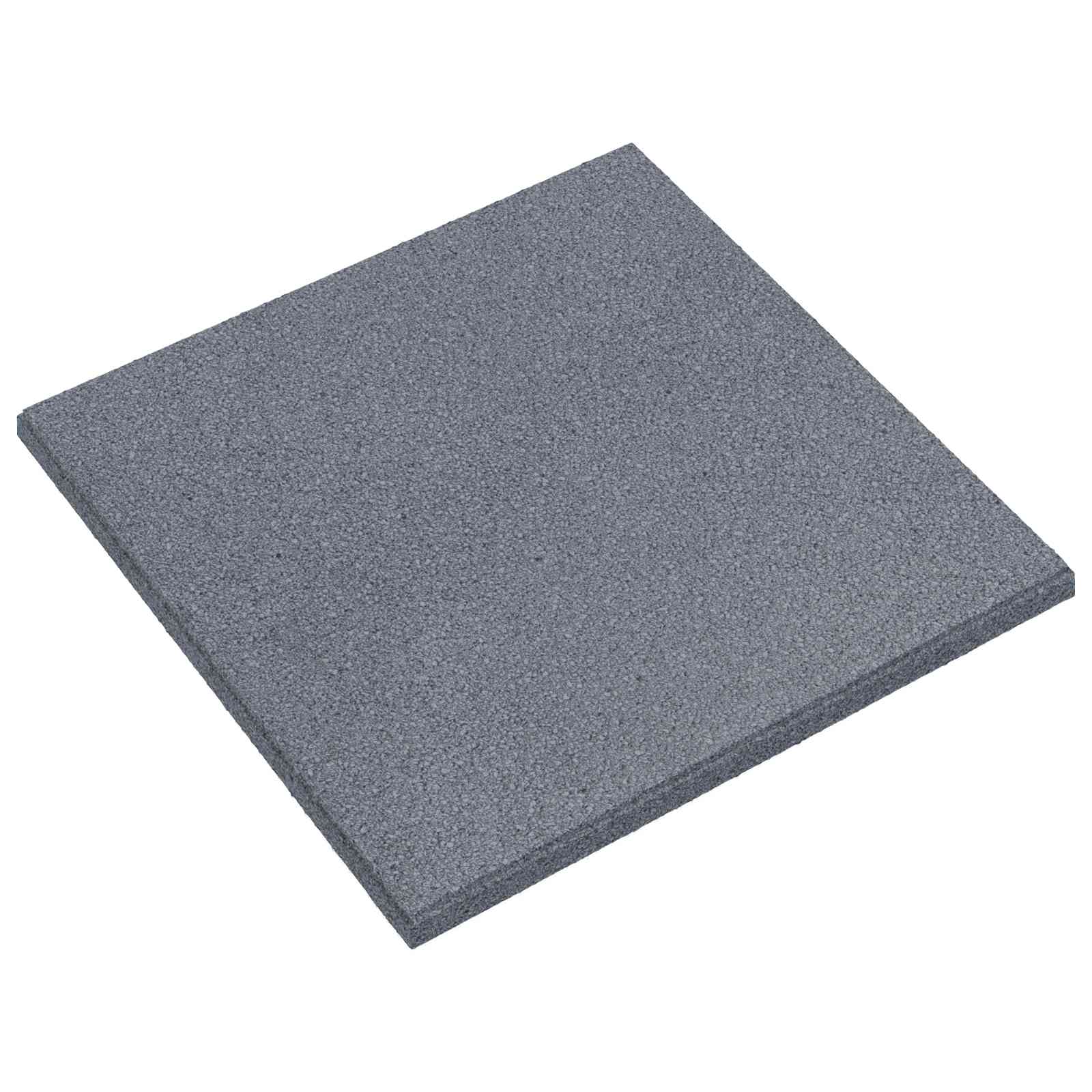 Fall Protection Tiles 6 pcs Grey 50 x 50 cm Rubber