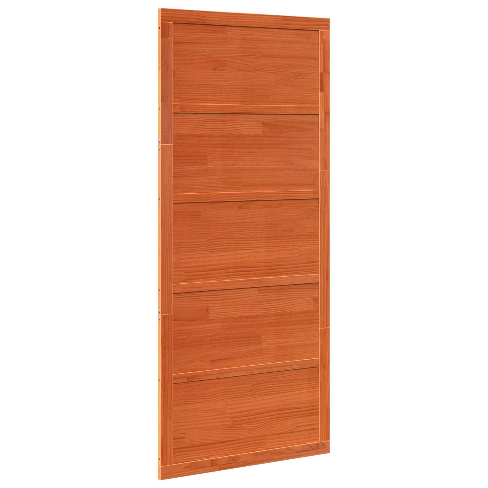 Barn Door Wax Brown 90 x 2,5 x 208 cm Solid Pine Wood
