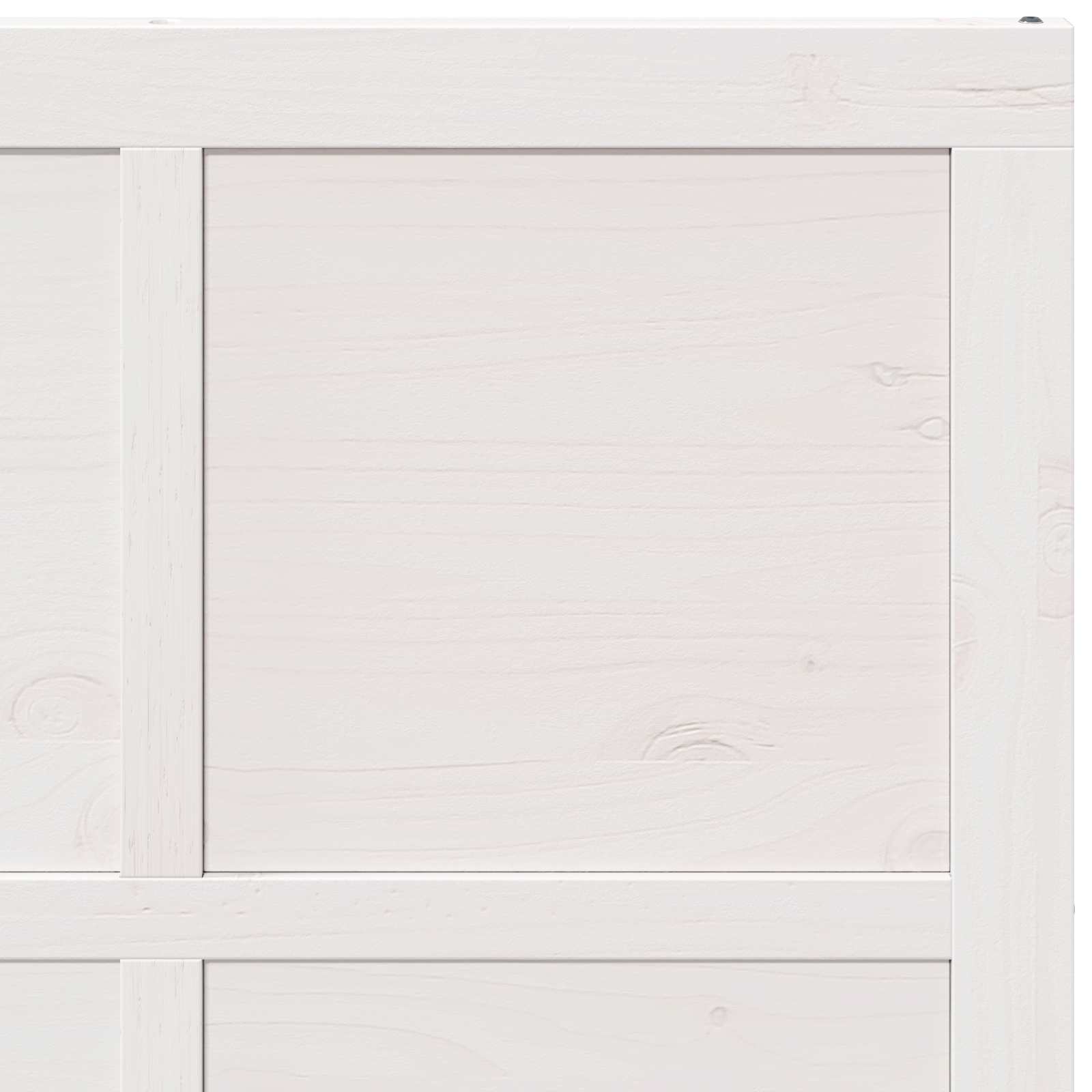Barn Door 80 x 2,5 x 208 cm Solid Pine Wood White