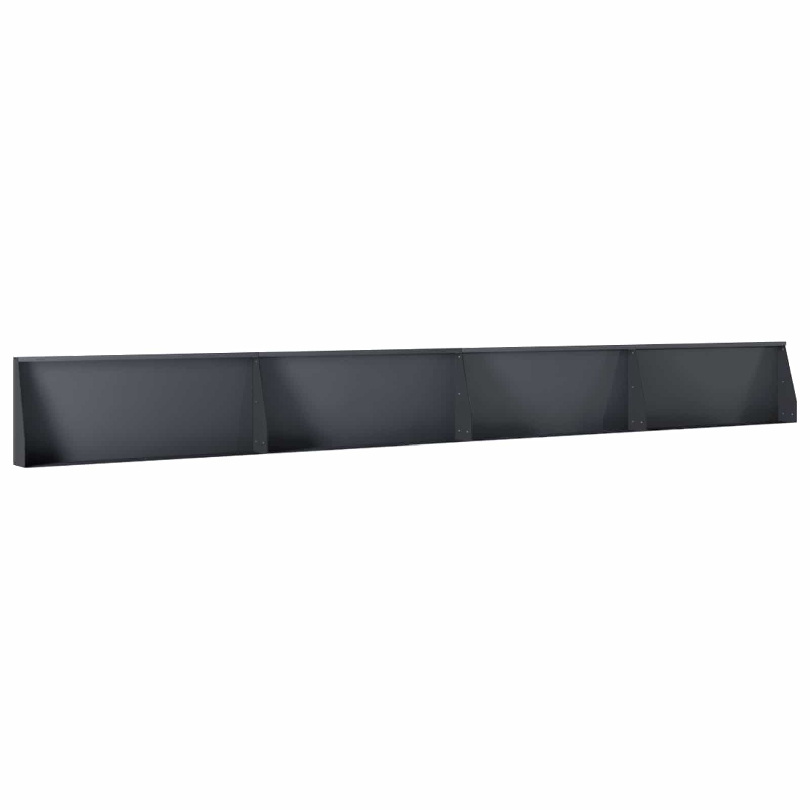 Retaining Wall 4 pcs 100 x 12 x 30 cm Steel Anthracite