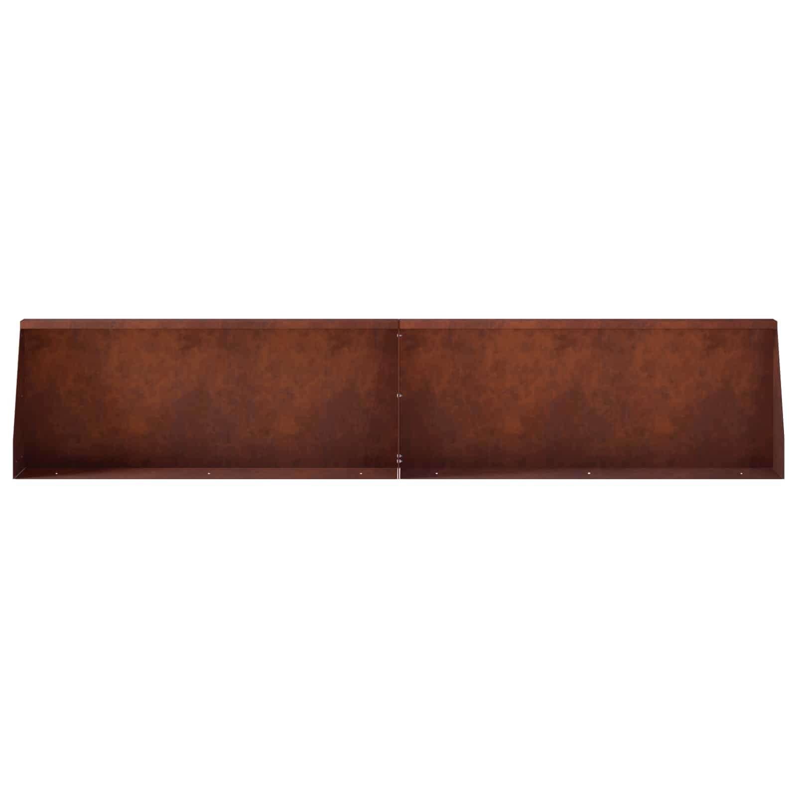 Retaining Wall 4 pcs 100 x 12 x 40 cm Weathering Steel Rusty