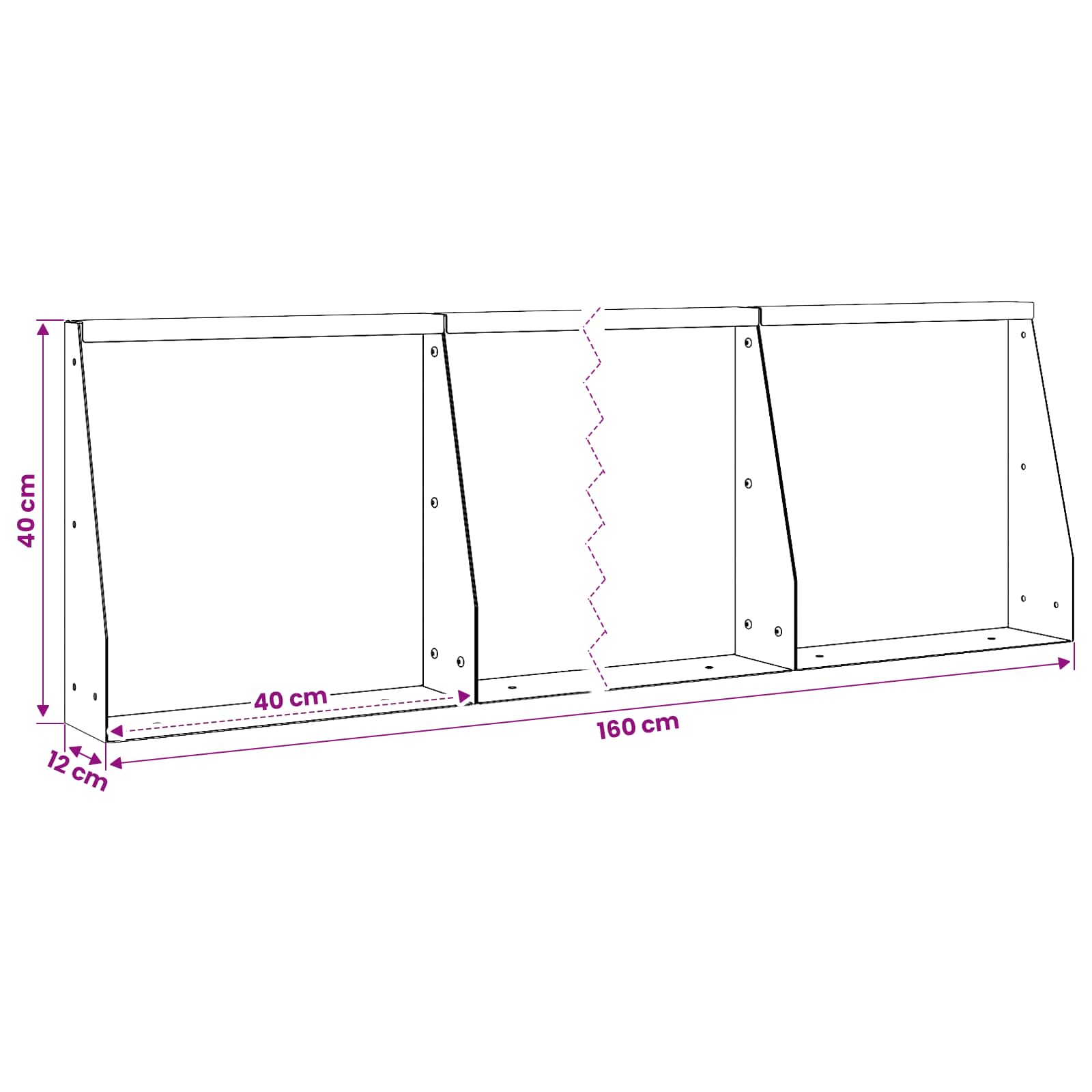 Retaining Wall 4 pcs 40 x 12 x 40 cm Weathering Steel Rusty