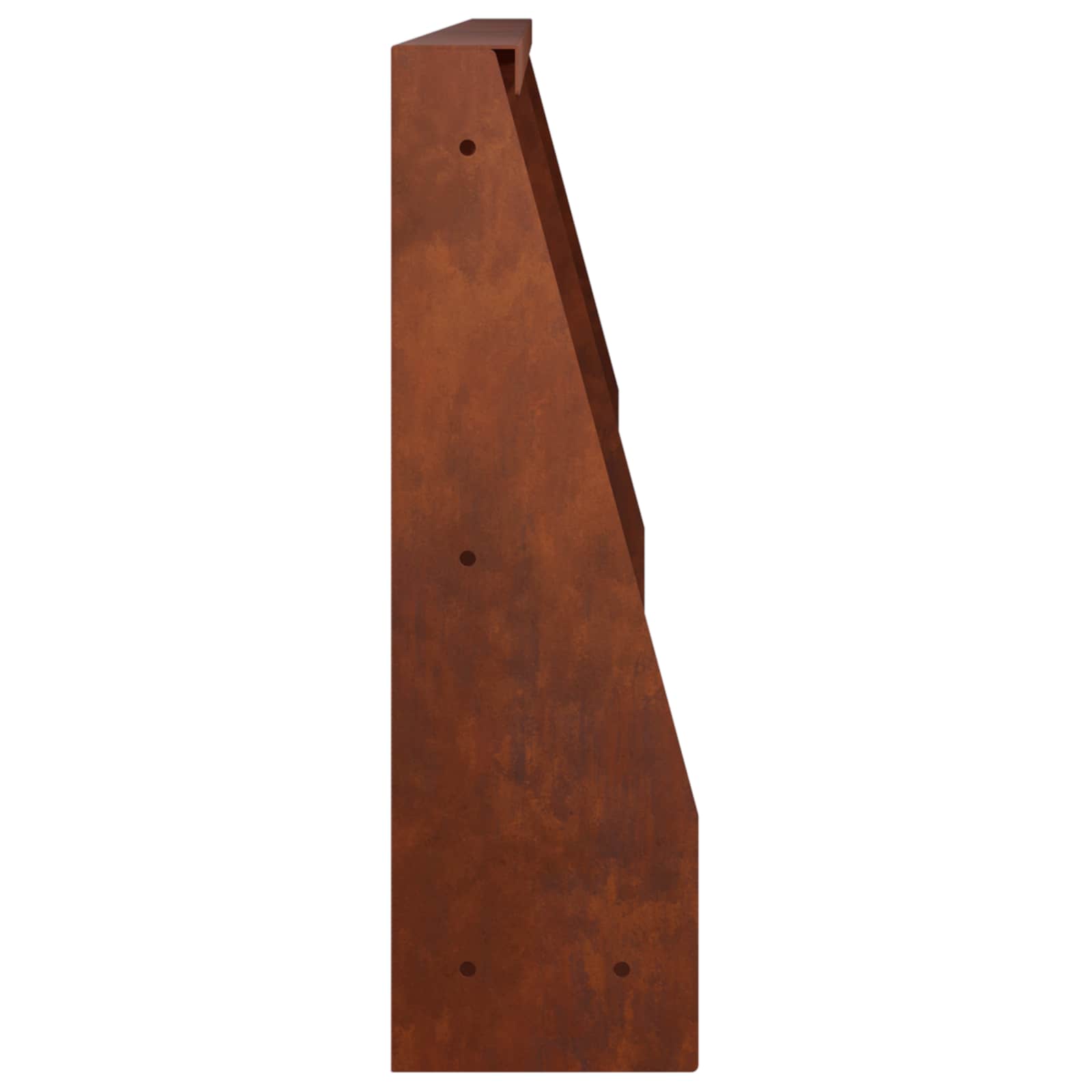 Retaining Wall 4 pcs 60 x 12 x 30 cm Weathering Steel Rusty