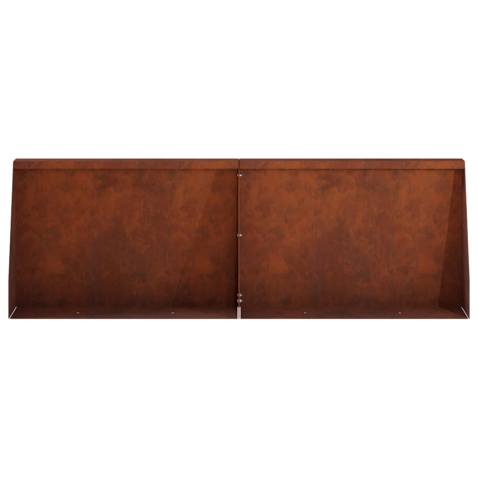 Retaining Wall 4 pcs 60 x 12 x 50 cm Weathering Steel Rusty