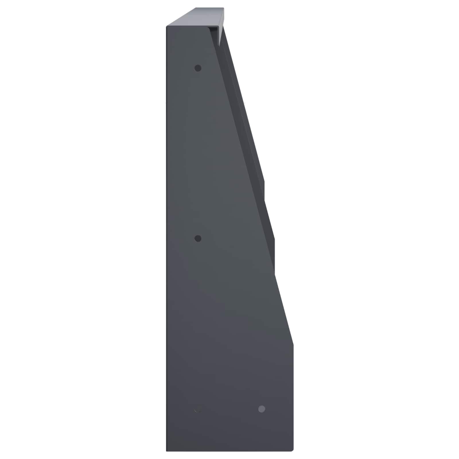 Retaining Wall 4 pcs 80 x 12 x 30 cm Steel Anthracite