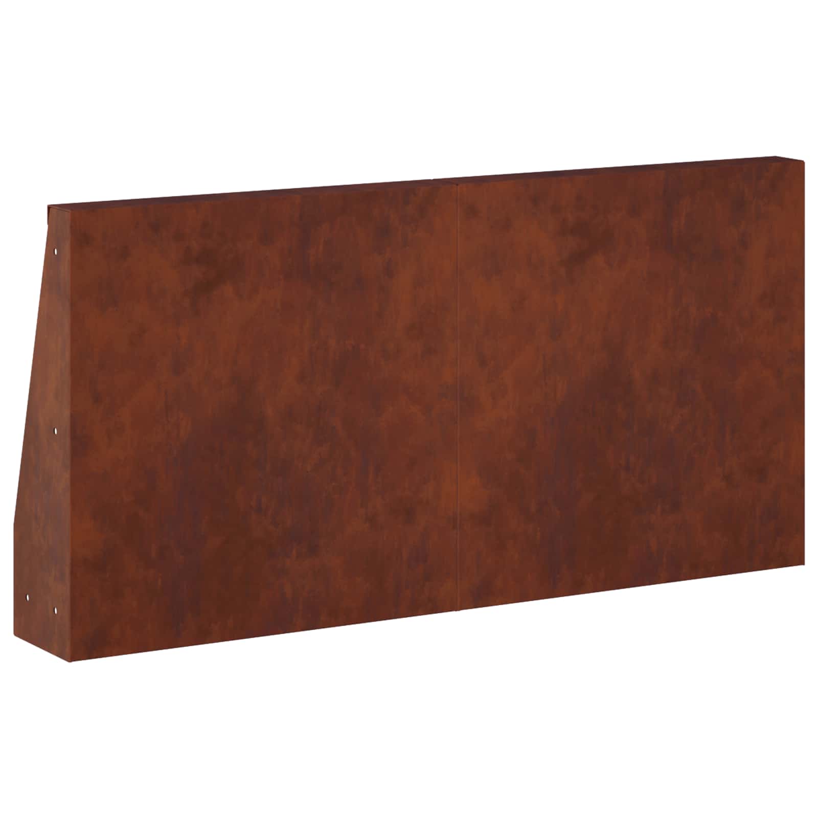 Retaining Wall 6 pcs 40 x 12 x 30 cm Weathering Steel Rusty