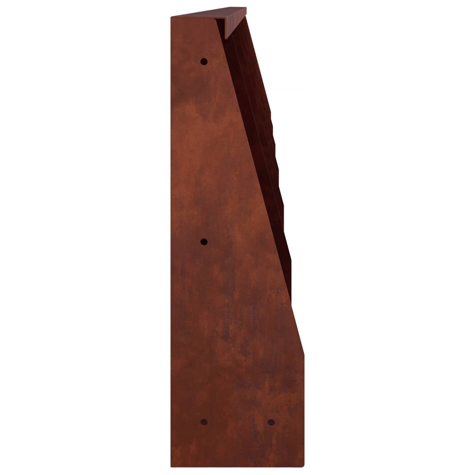 Retaining Wall 6 pcs 40 x 12 x 40 cm Weathering Steel Rusty