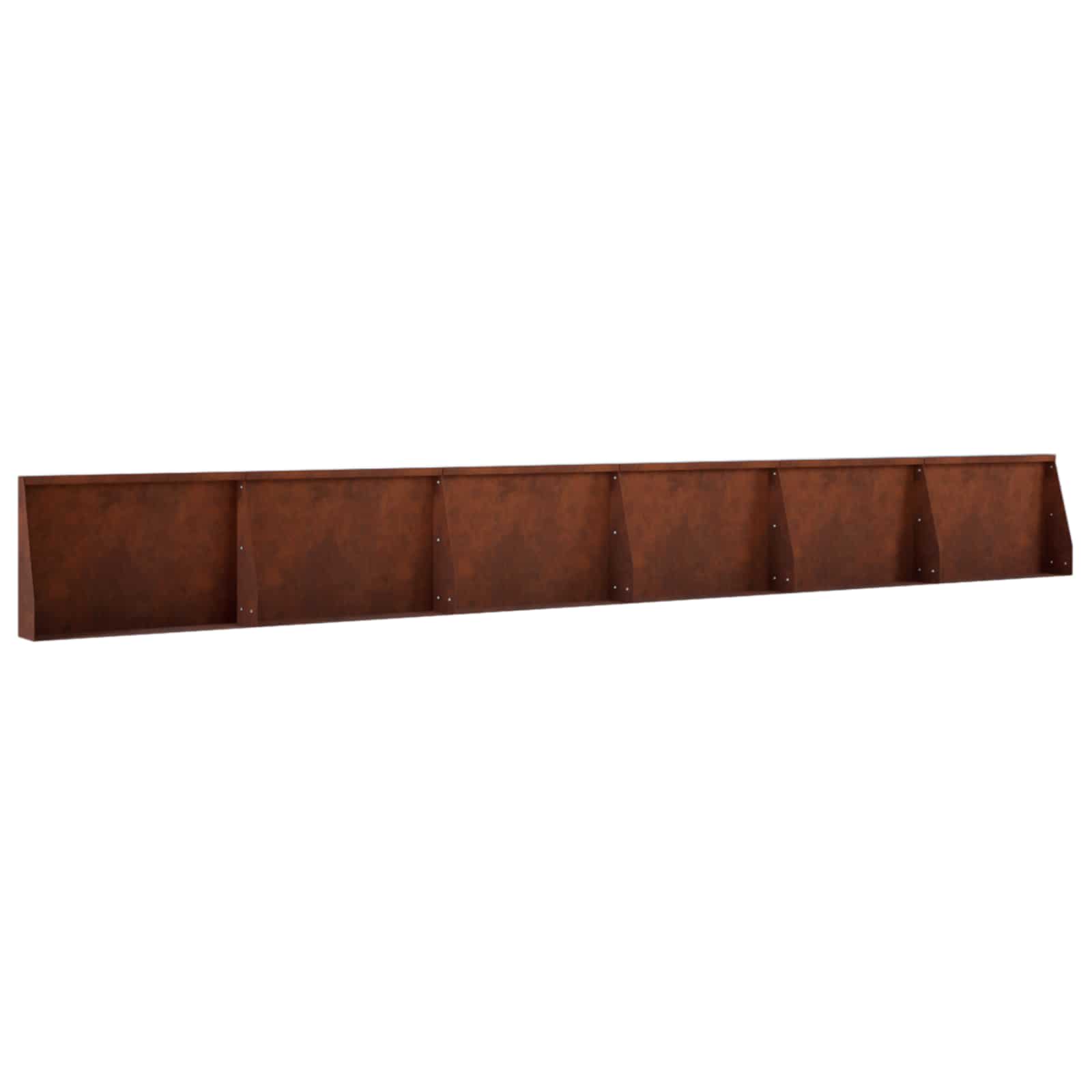 Retaining Wall 6 pcs 60 x 12 x 30 cm Weathering Steel Rusty
