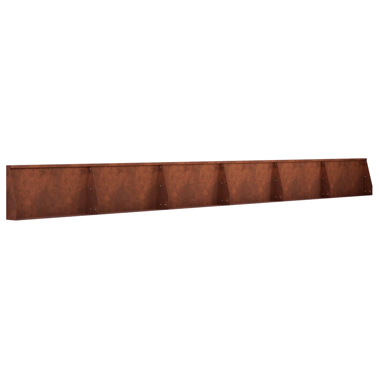 Retaining Wall 6 pcs 80 x 12 x 40 cm Weathering Steel Rusty