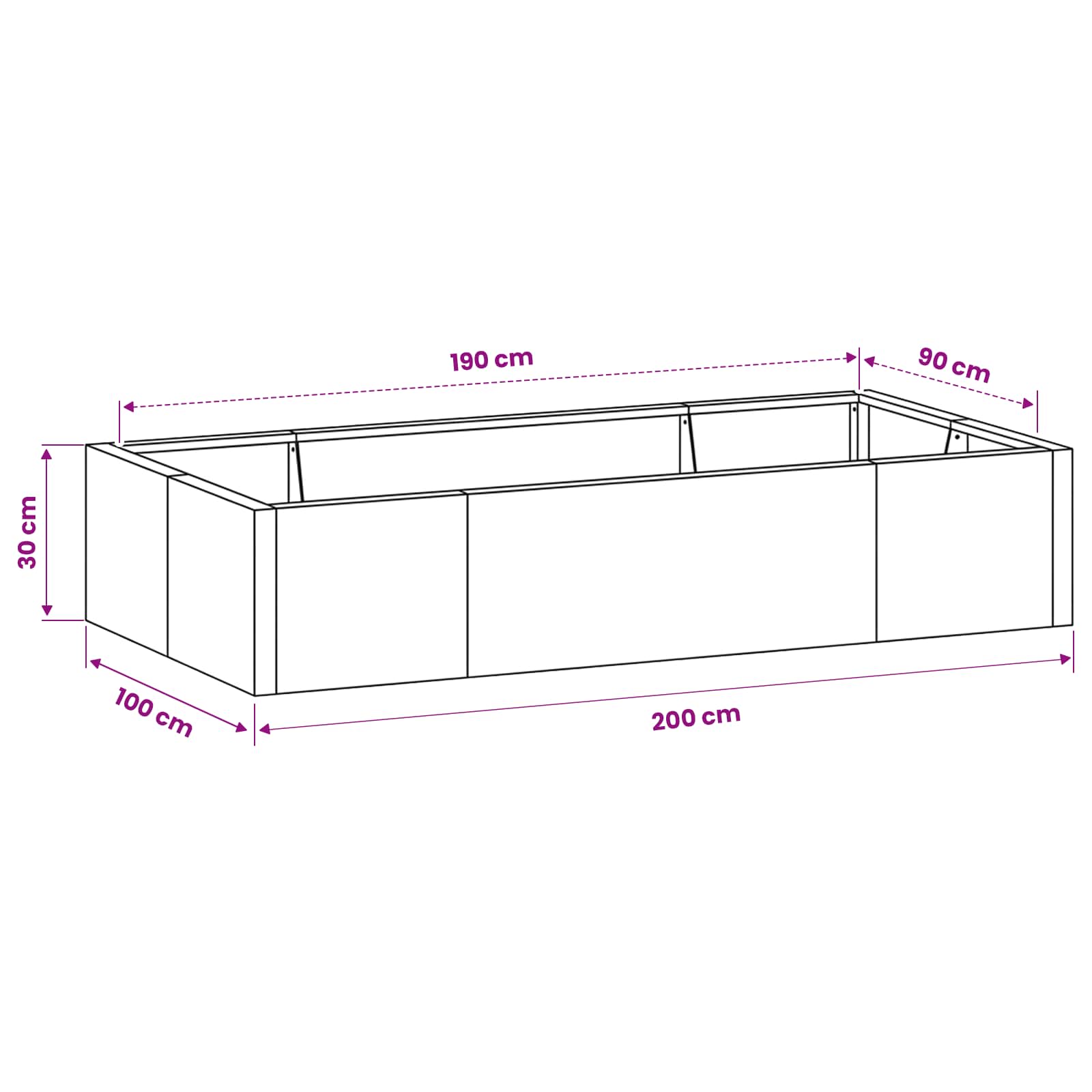 Retaining Wall 6 pcs 200 x 100 x 30 cm Weathering Steel Rusty
