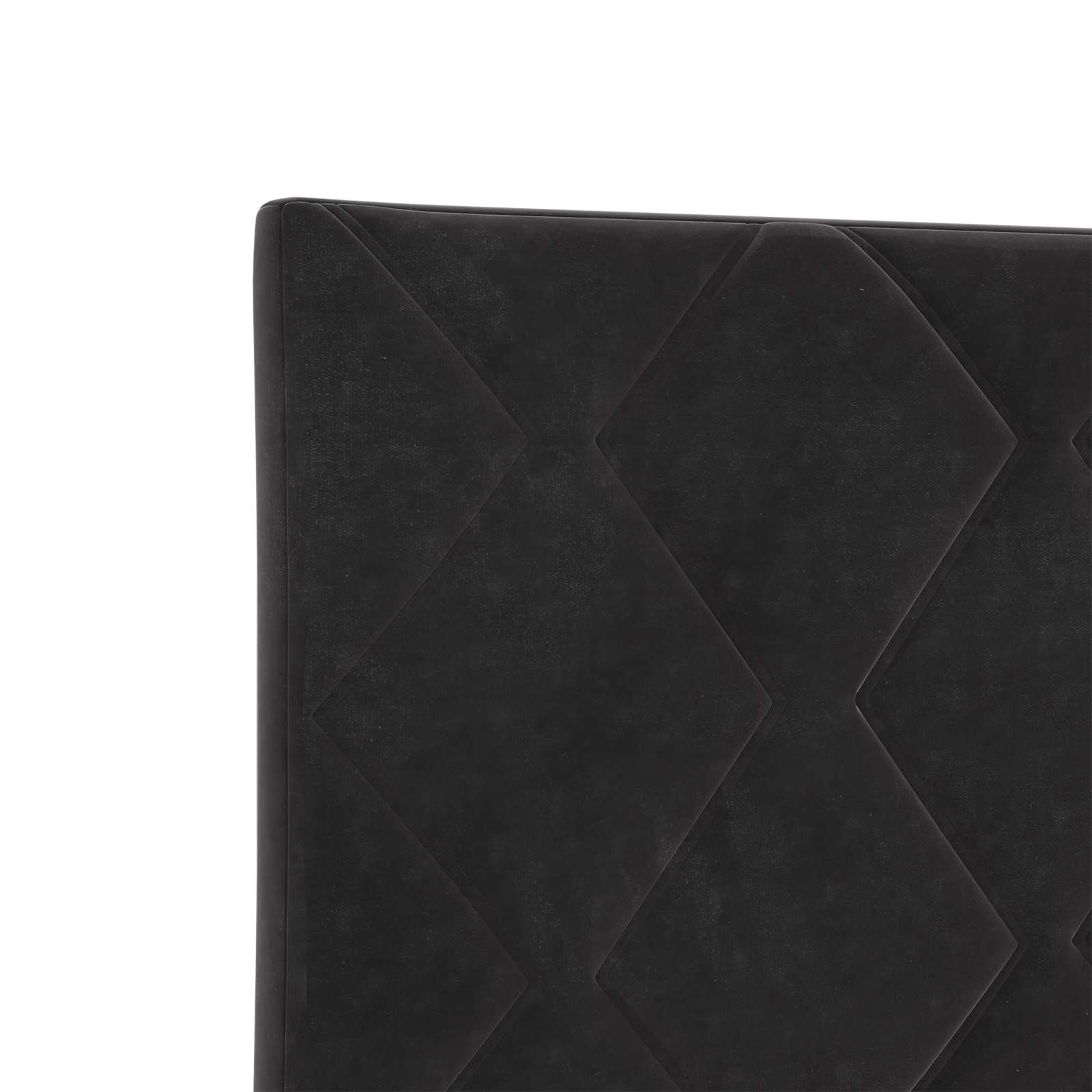 Box Spring Bed with Mattress Black 107 x 203 cm Velvet