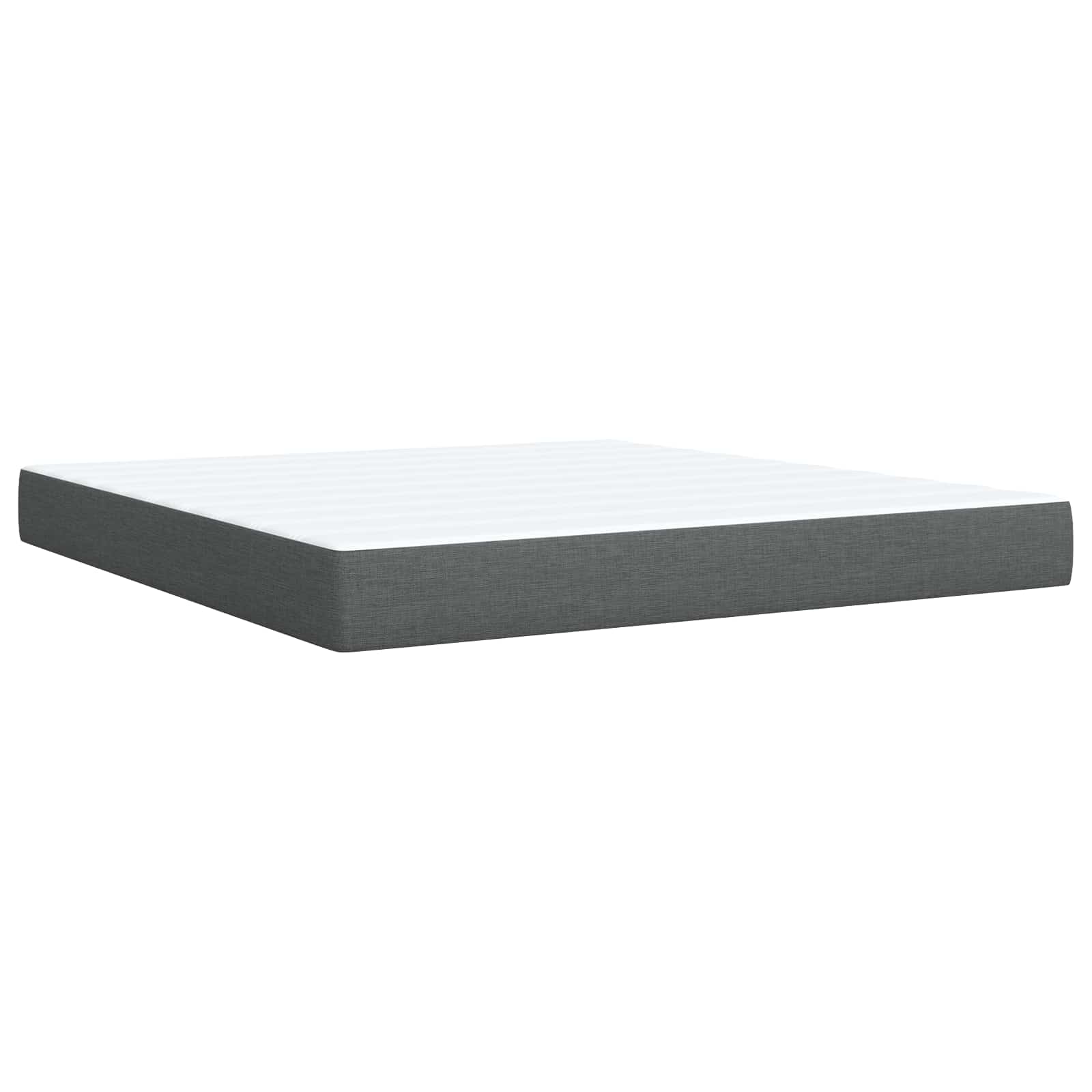 Storage Bed with Headboard with Storage Dark Grey Double Fabric