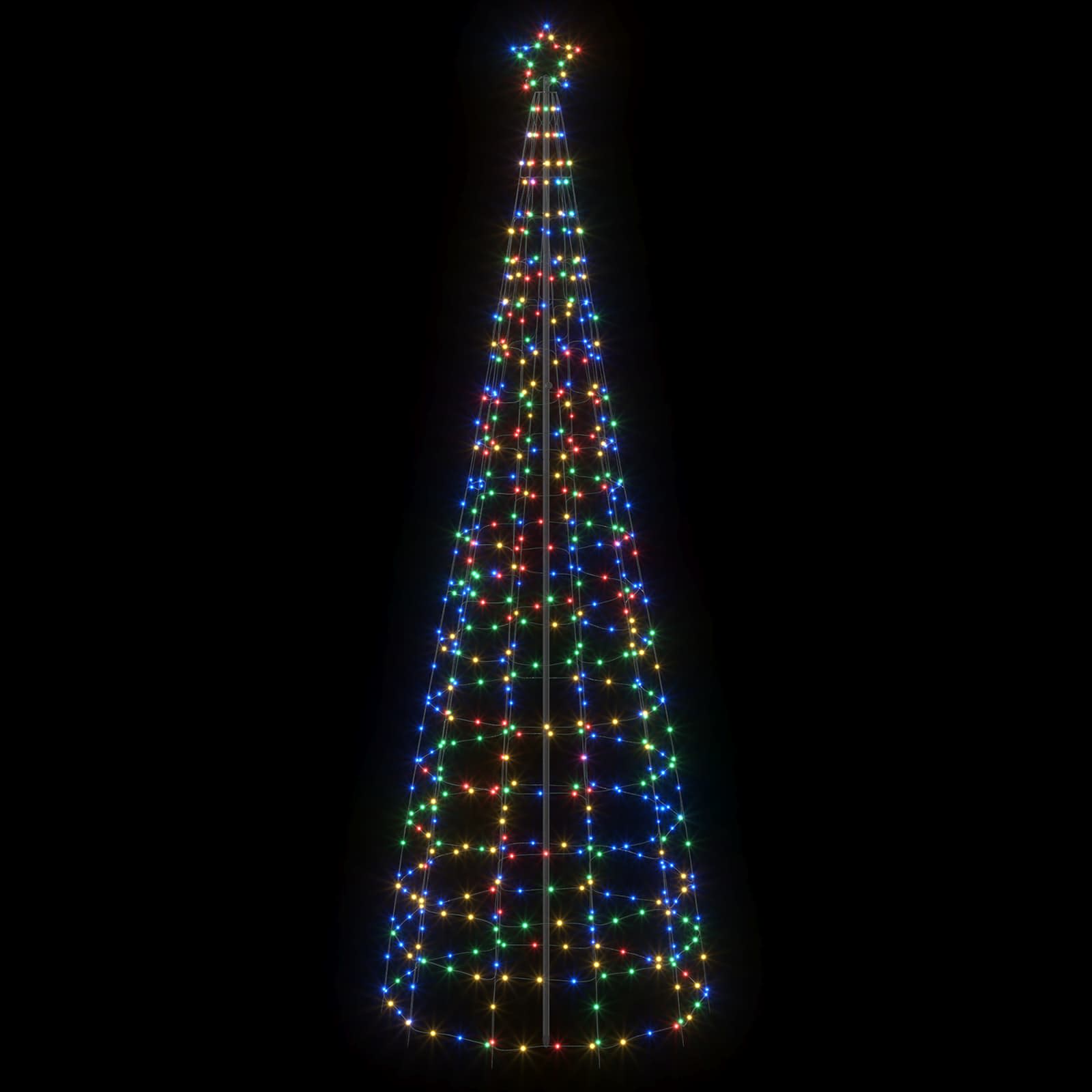 LED Christmas Tree with Spikes 300 cm 550 LEDs Multicolour