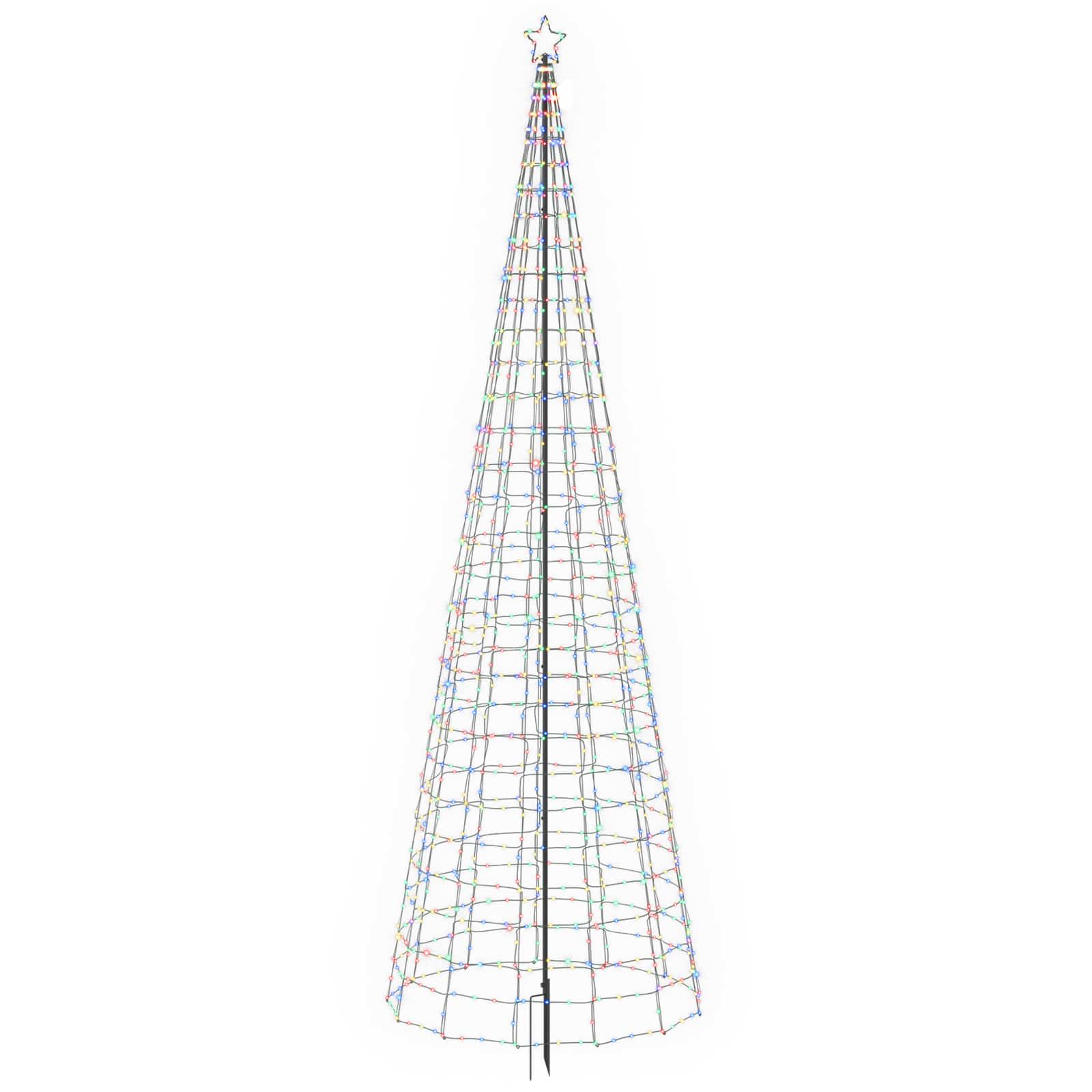 LED Christmas Tree with Spikes 500 cm 1534 LEDs Multicolour