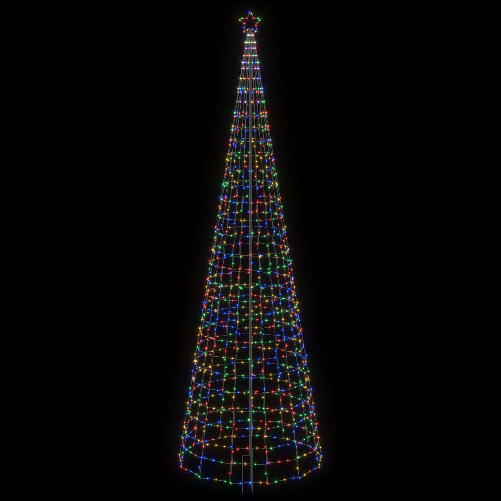 LED Christmas Tree with Spikes 500 cm 1534 LEDs Multicolour