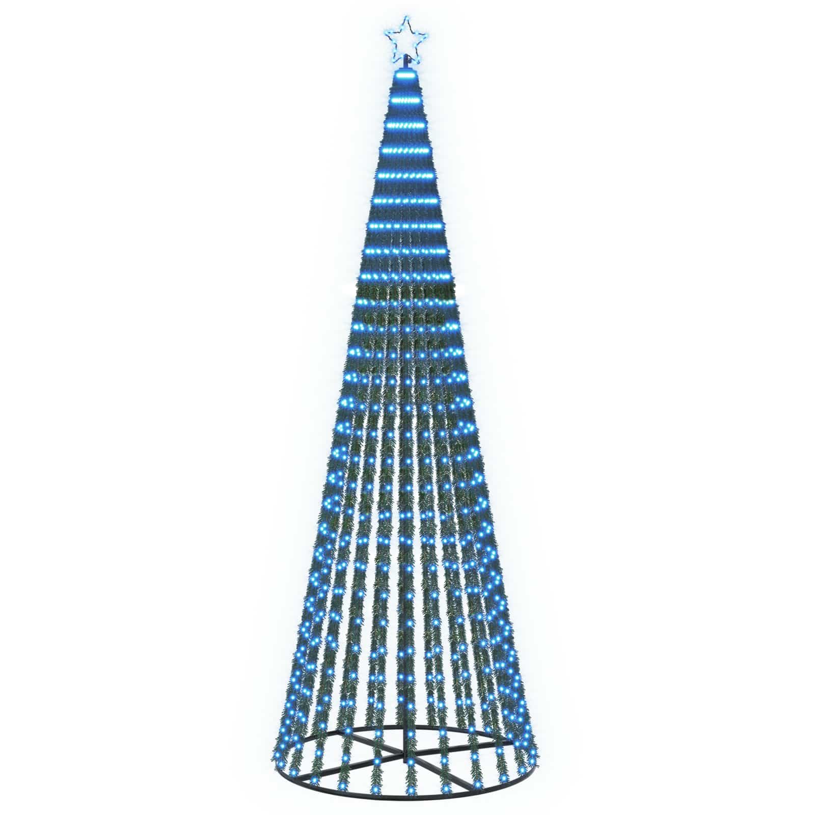LED Christmas Tree 250 cm 475 LEDs Blue Steel Black
