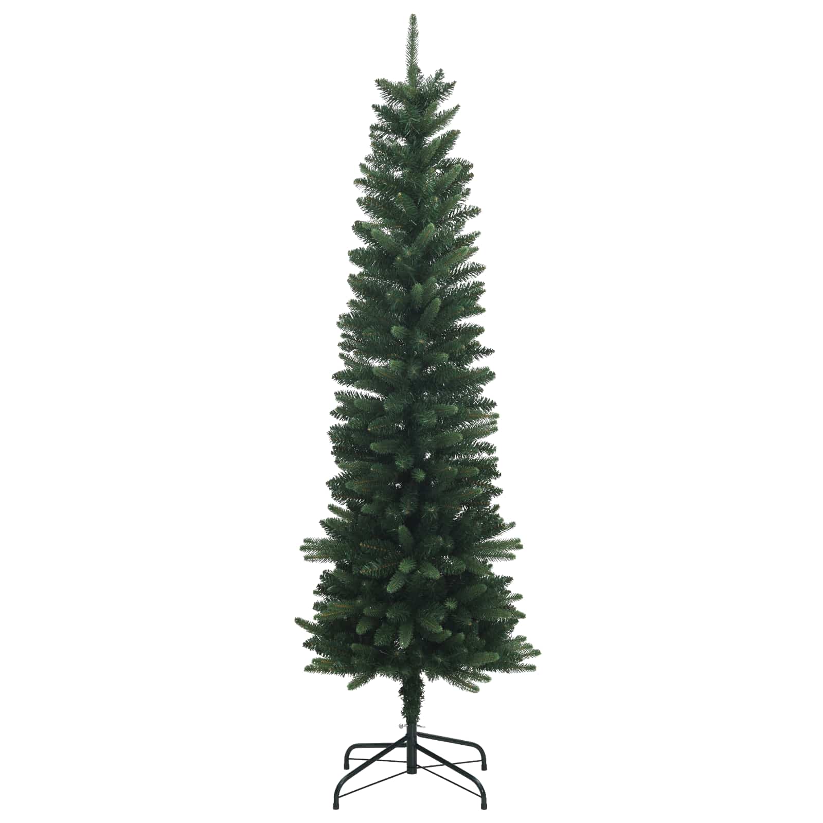 Artificial Slim Christmas Tree 150 cm 150 LEDs Warm White