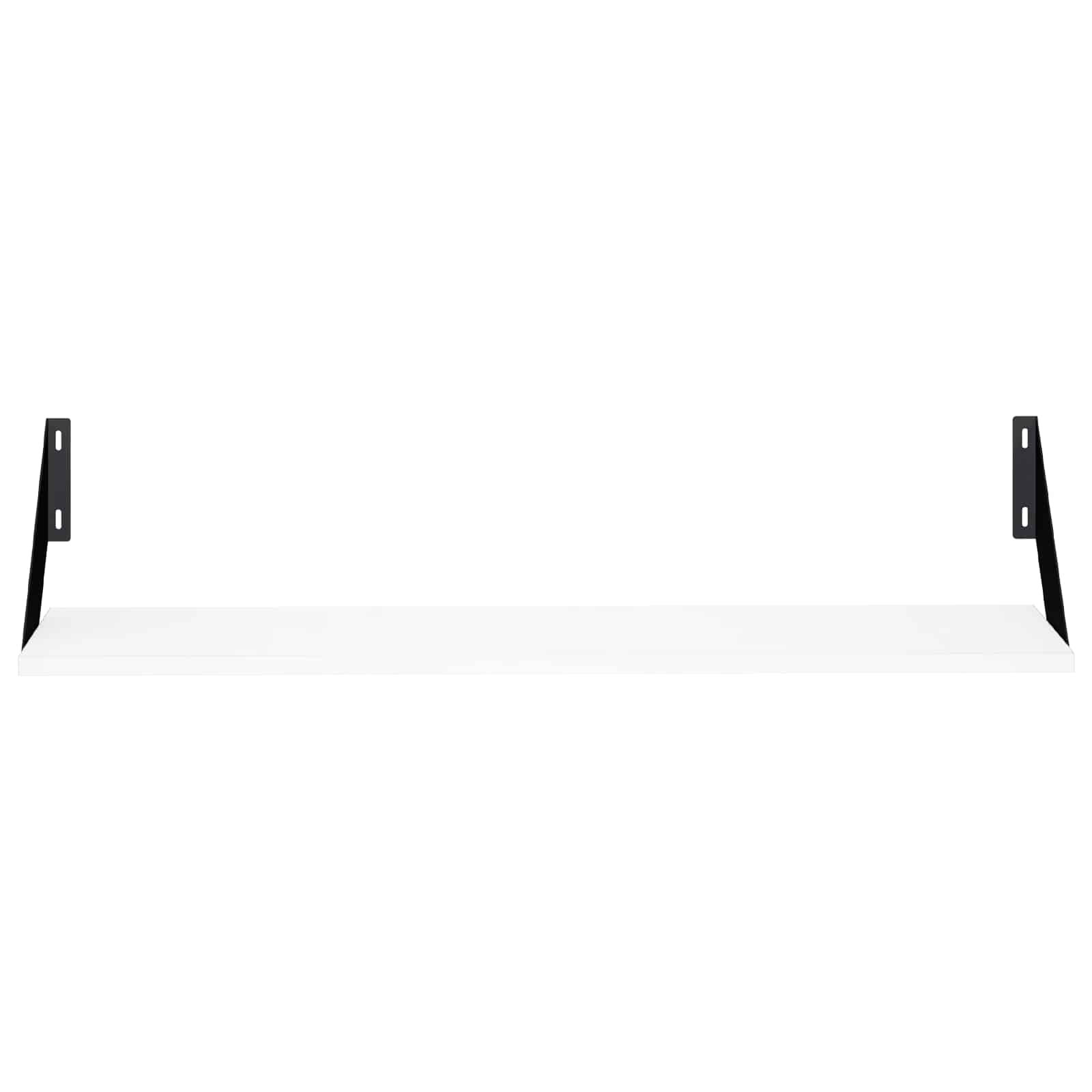 Wall Shelves 2 pcs White 80 x 20 x 17 cm