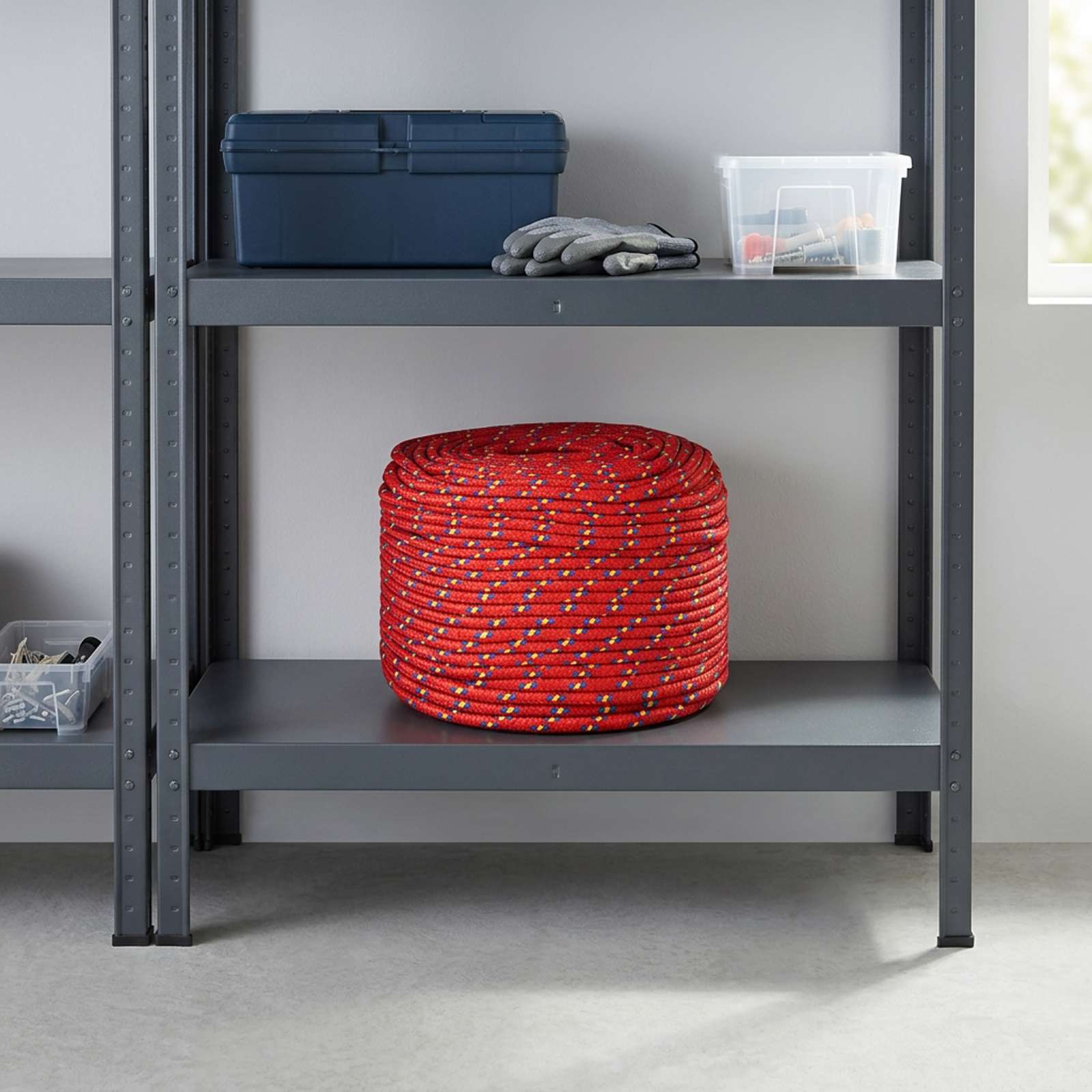 Multipurpose Utility Rope 6 mm 50 m Red PP 240 kg Max Load