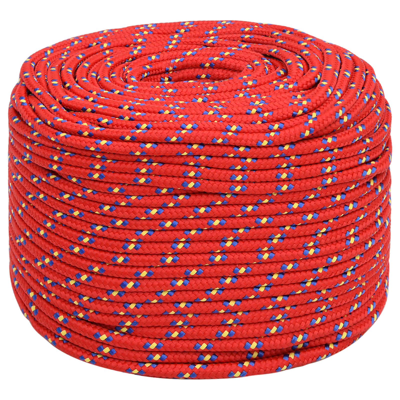 Multipurpose Utility Rope 8 mm 50 m Red PP 420 kg Max Load