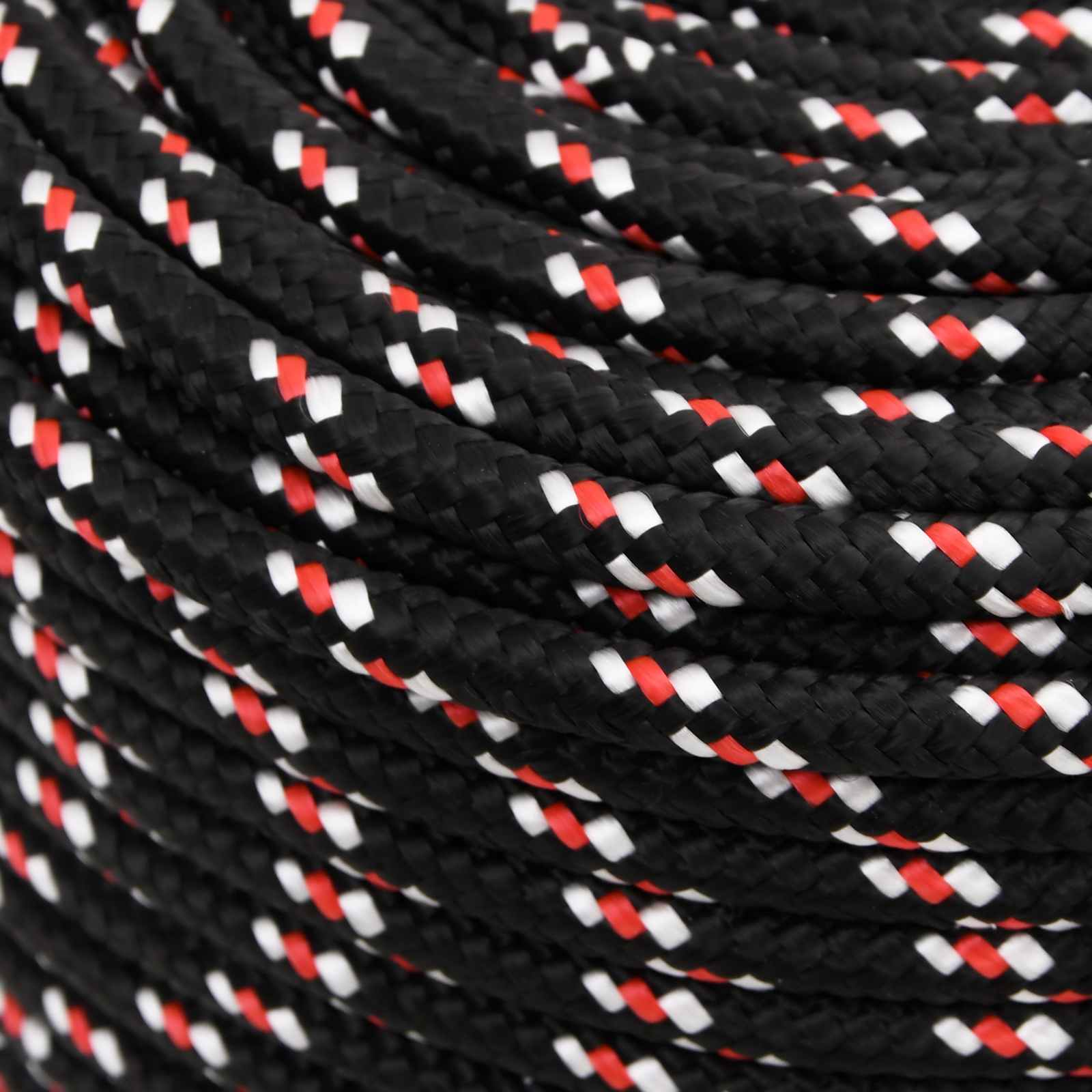 Multipurpose Utility Rope 8 mm 25 m Black and Red PP