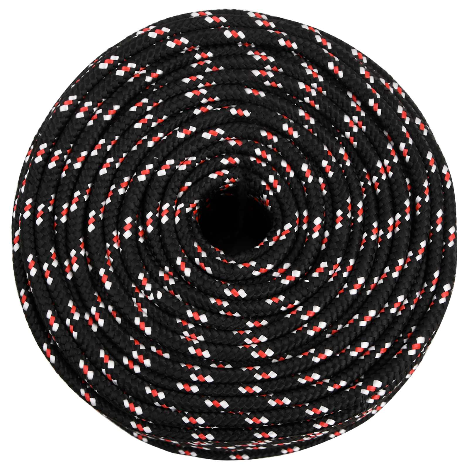 Multipurpose Utility Rope 10 mm 100 m Black and Red PP