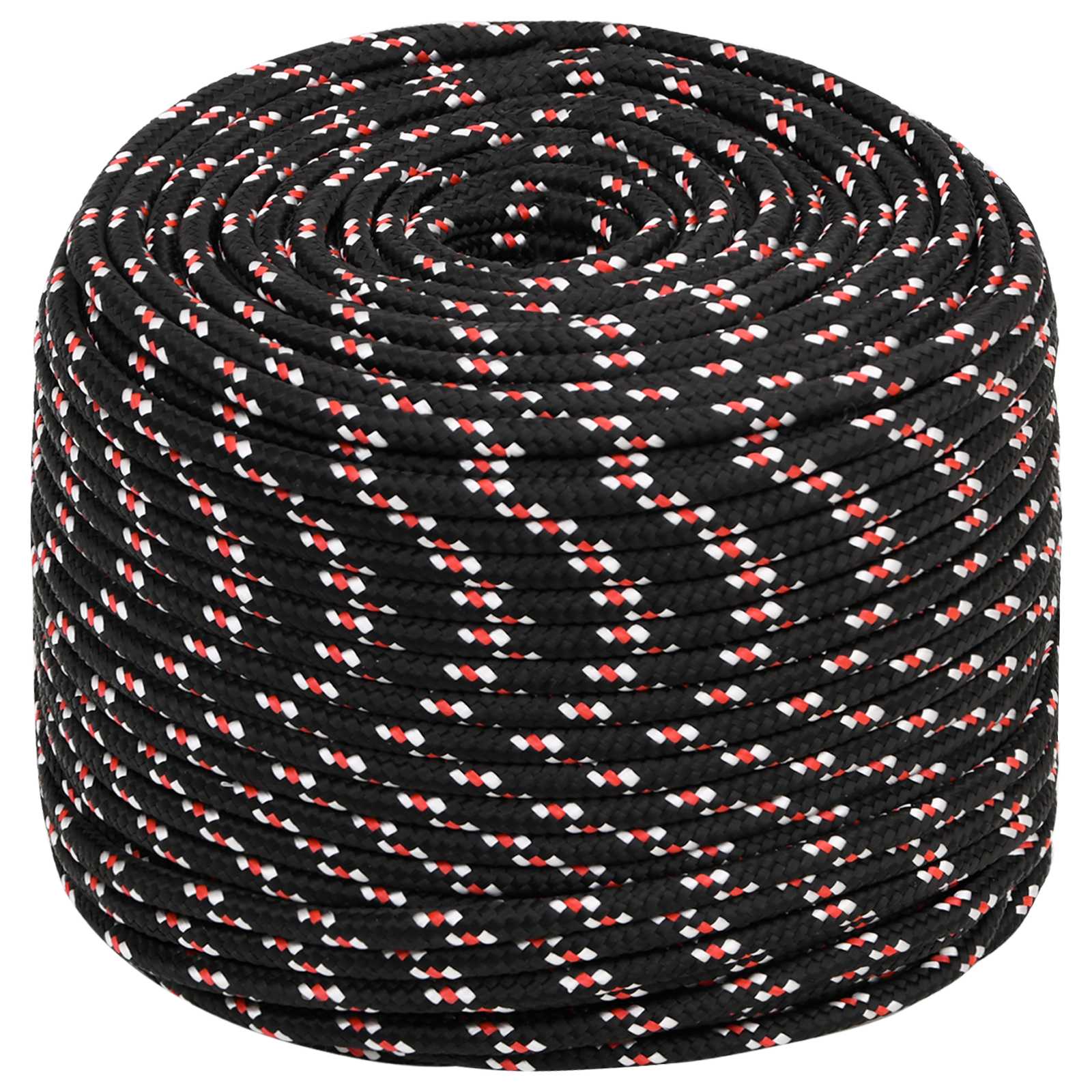 Multipurpose Utility Rope 8 mm 50 m Black and Red PP