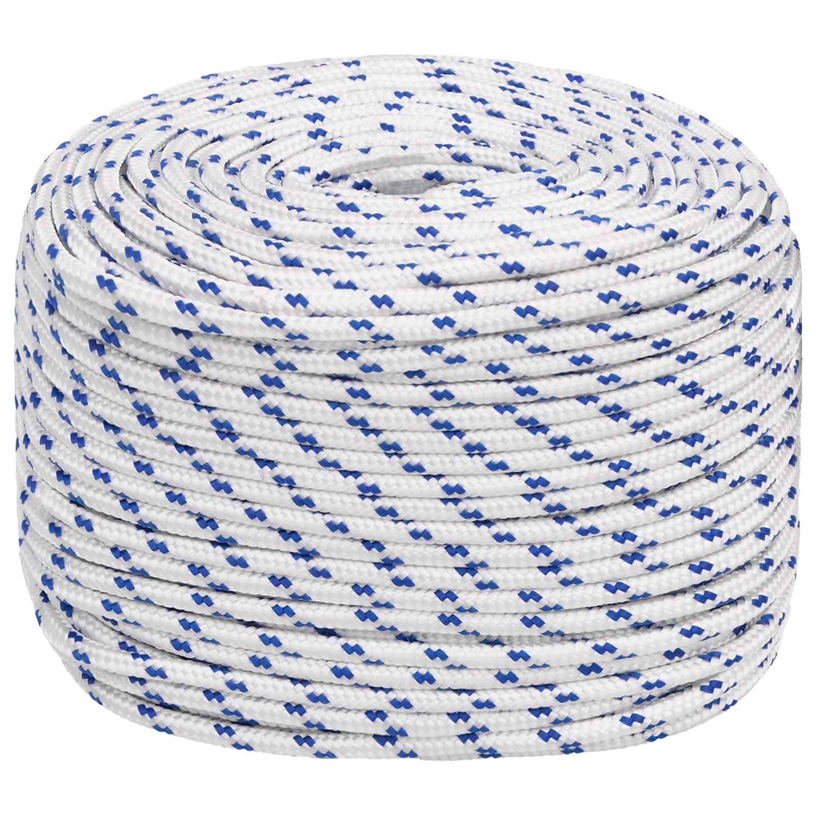 Multipurpose Utility Rope 8 mm 25 m White and Blue PP