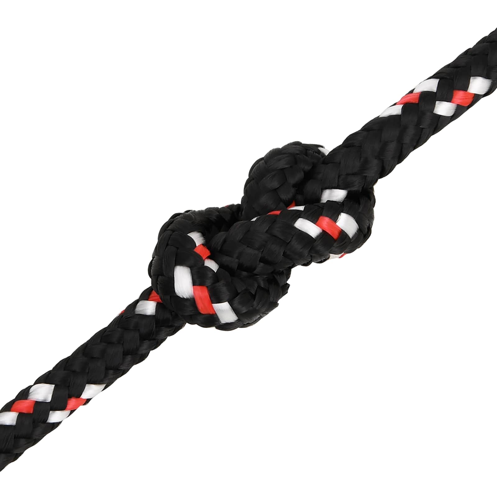 Multipurpose Utility Rope 6 mm 50 m Black and Red PP