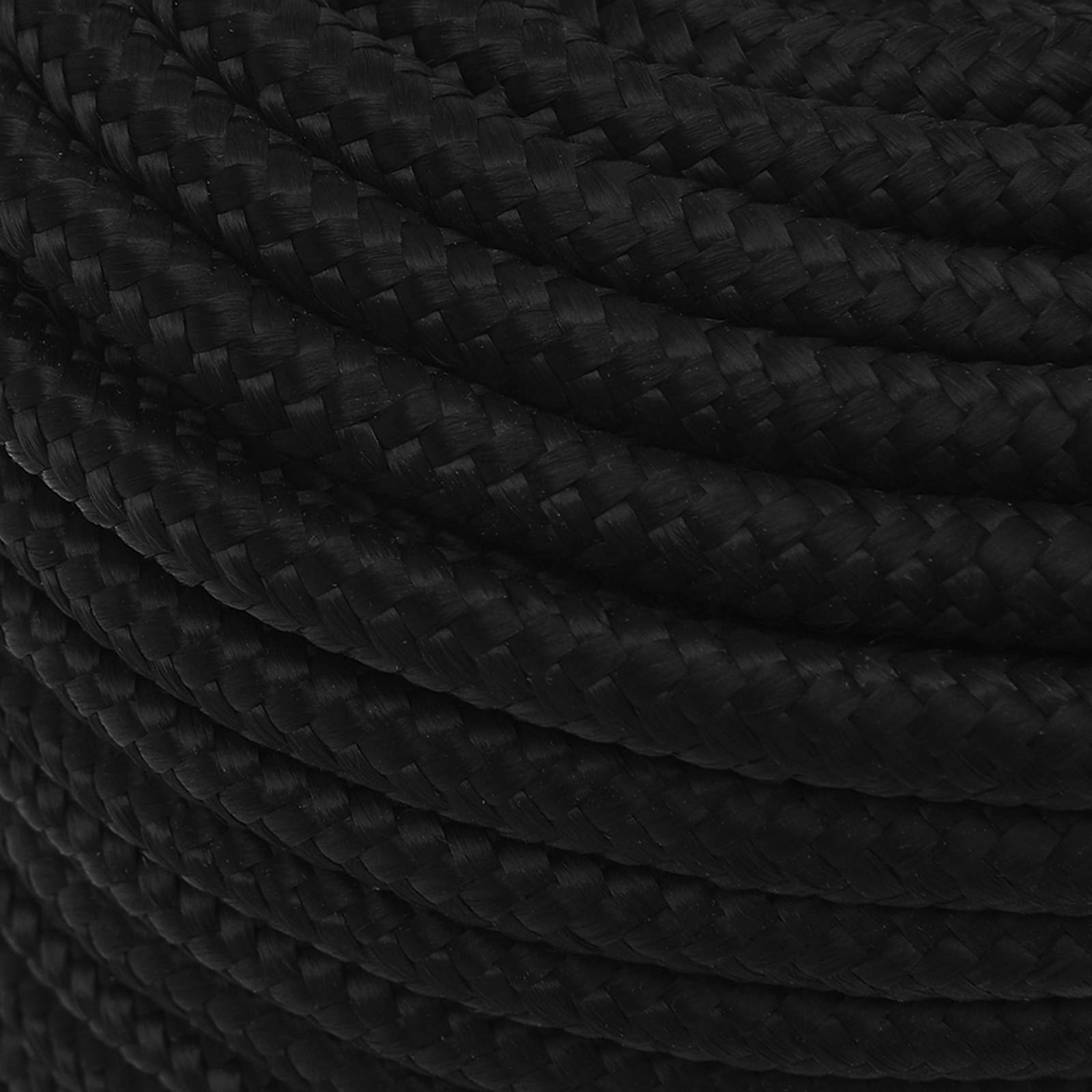Multipurpose Utility Rope 12 mm 50 m Black Polyester