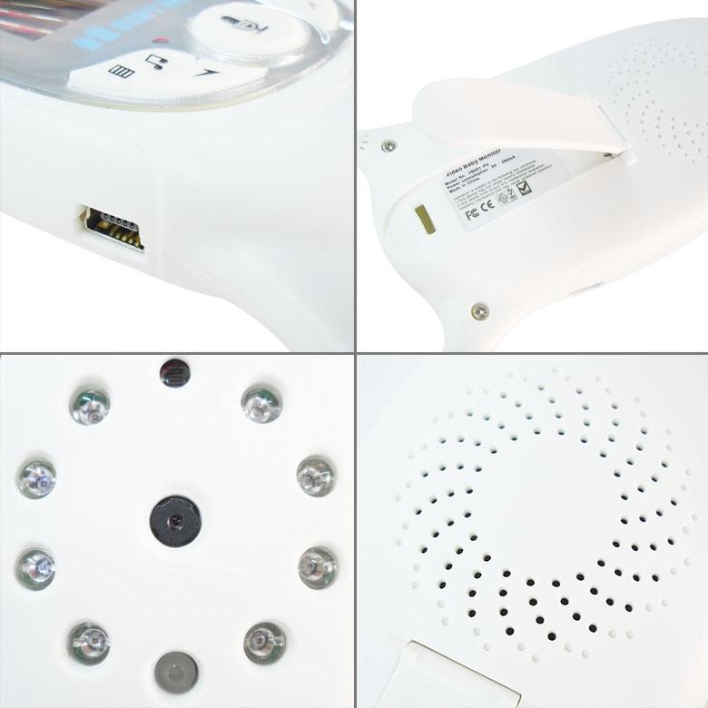 Portable Baby Monitor With 2.0 Lcd Screen Two-Way Talk Night Vision-1915196609801621511