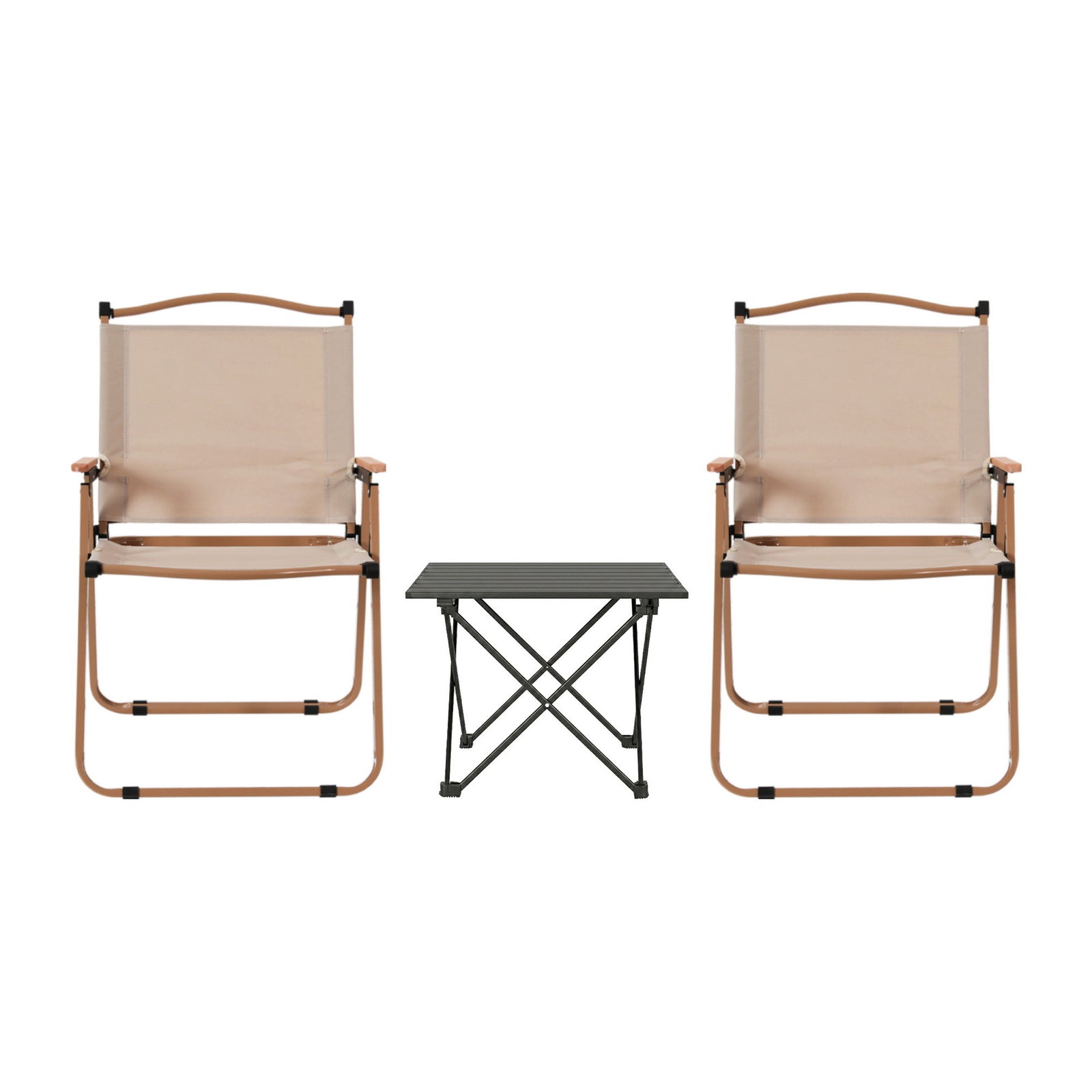 Weisshorn 3pc Camping Table Chair Set Outdoor Folding Aluminium Portable Picnic