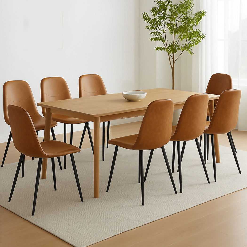 Levede 8x Dining Chairs Kitchen Eames-1973193558412365831