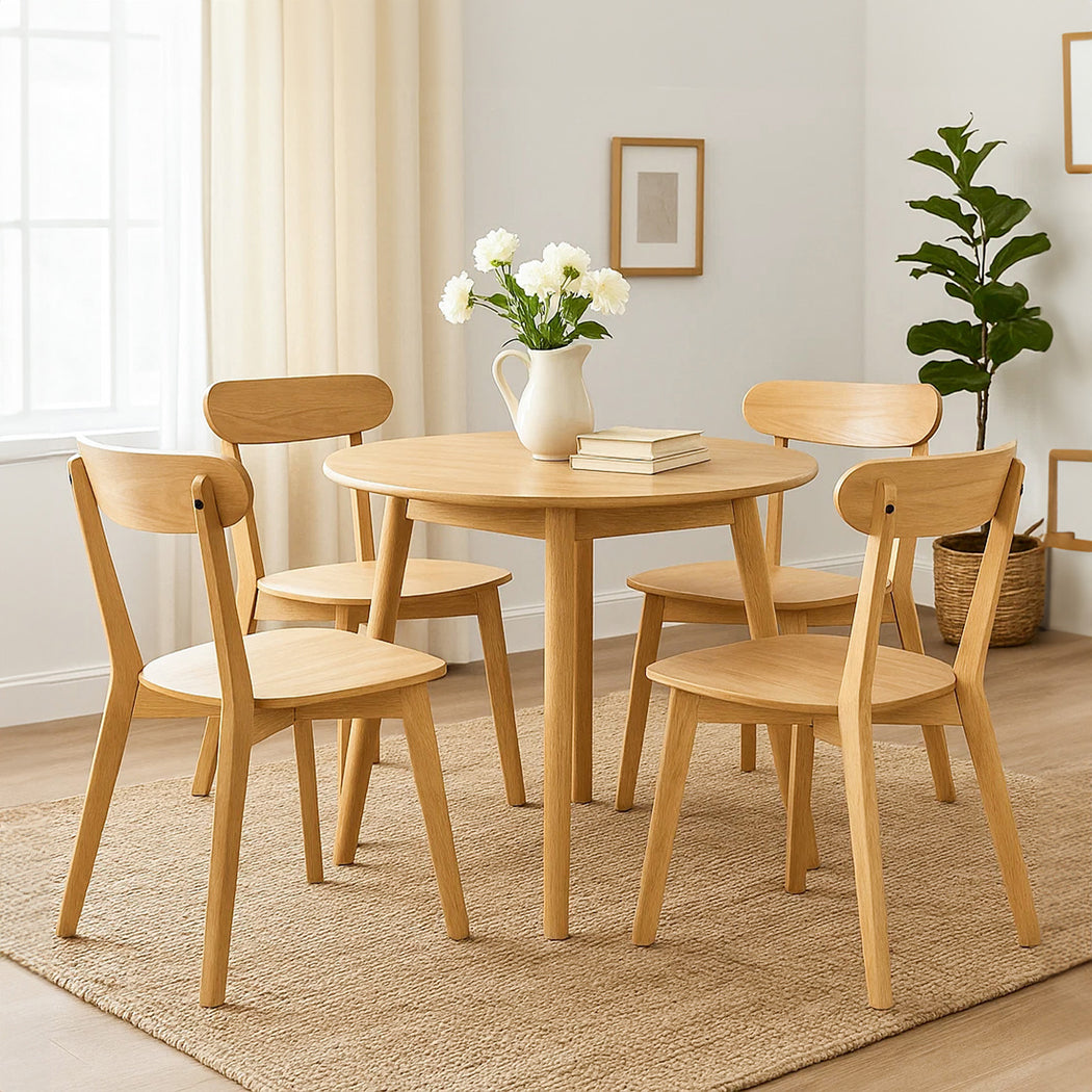 Levede 4x Dining Chairs Wooden Kitchen Chair-1973193568369643527