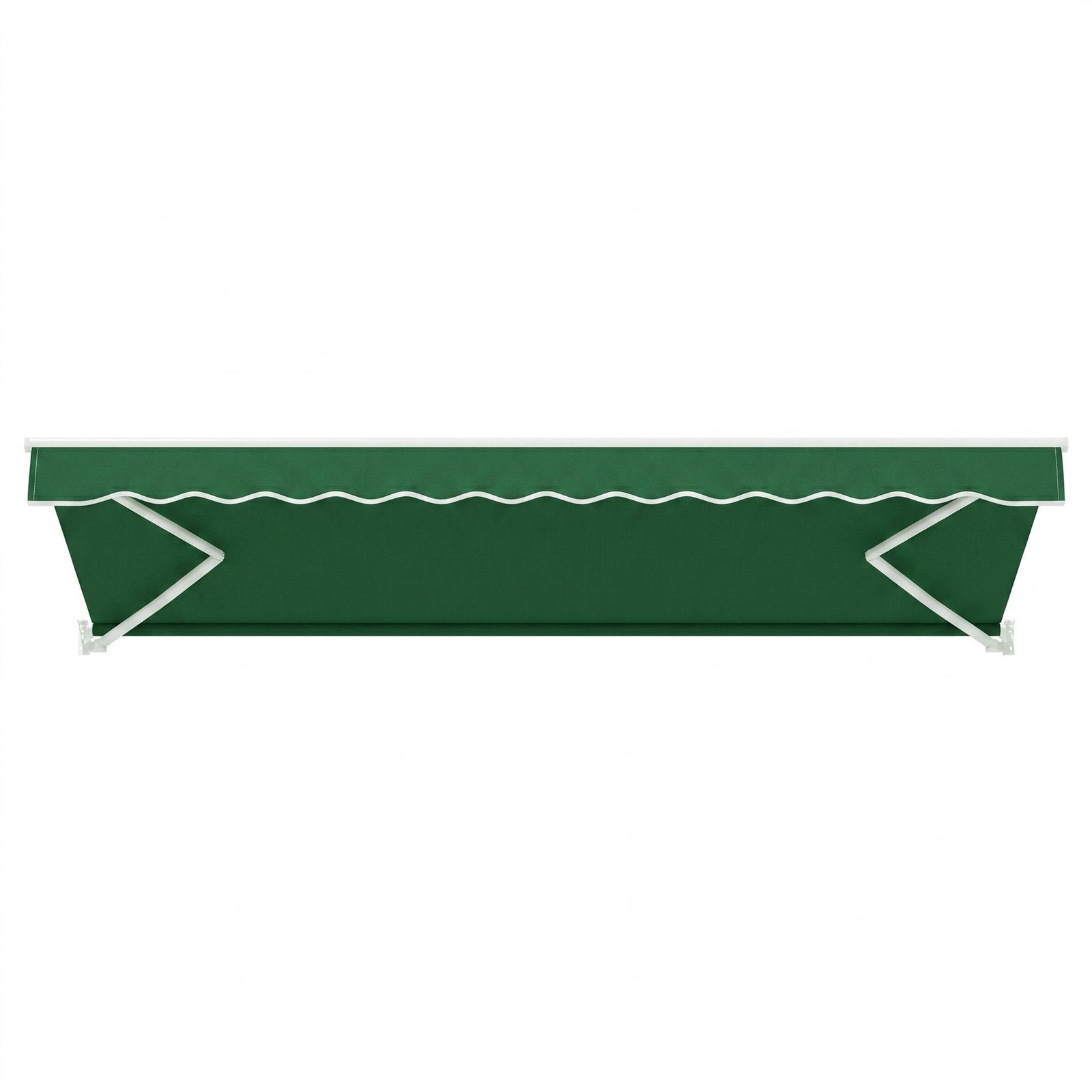 Instahut Retractable Folding Arm Awning Manual Sunshade 5Mx3M Dark Green