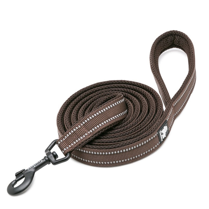 True Love Reflective Pet Leash 2m - Brown, M-1962324901796909057