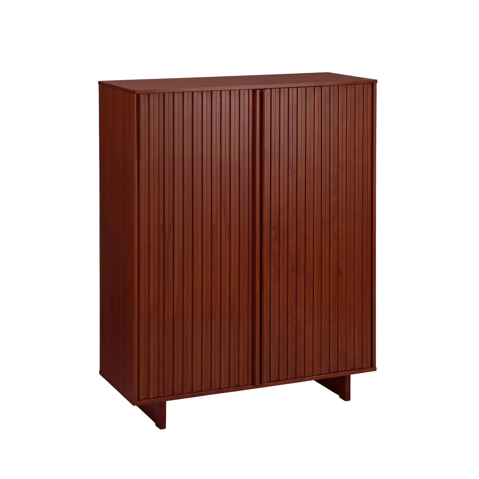 Artiss Shoe Cabinet 5 Tier Storage Organiser w/ Adjustable Shelves Bamboo