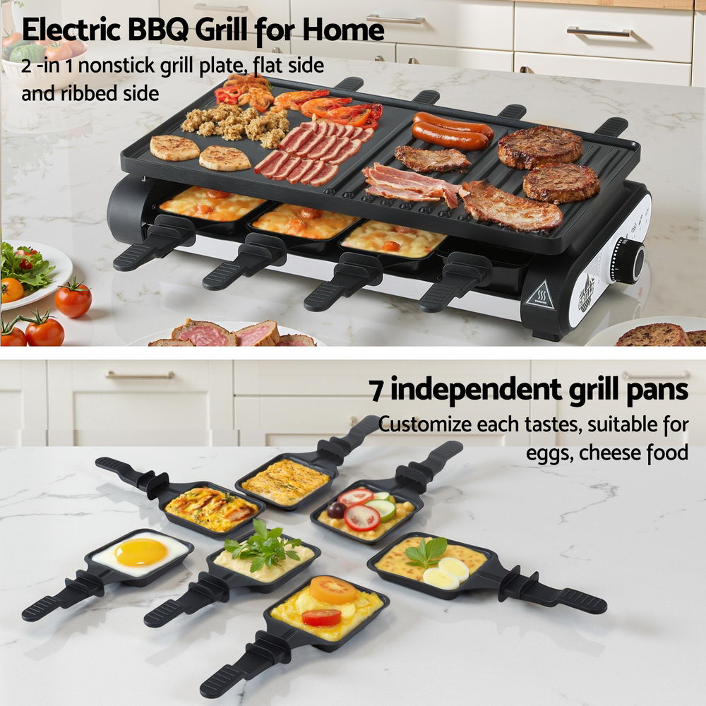 Grillz 1400W Electric BBQ Grill w/ 7 Cooking Pans