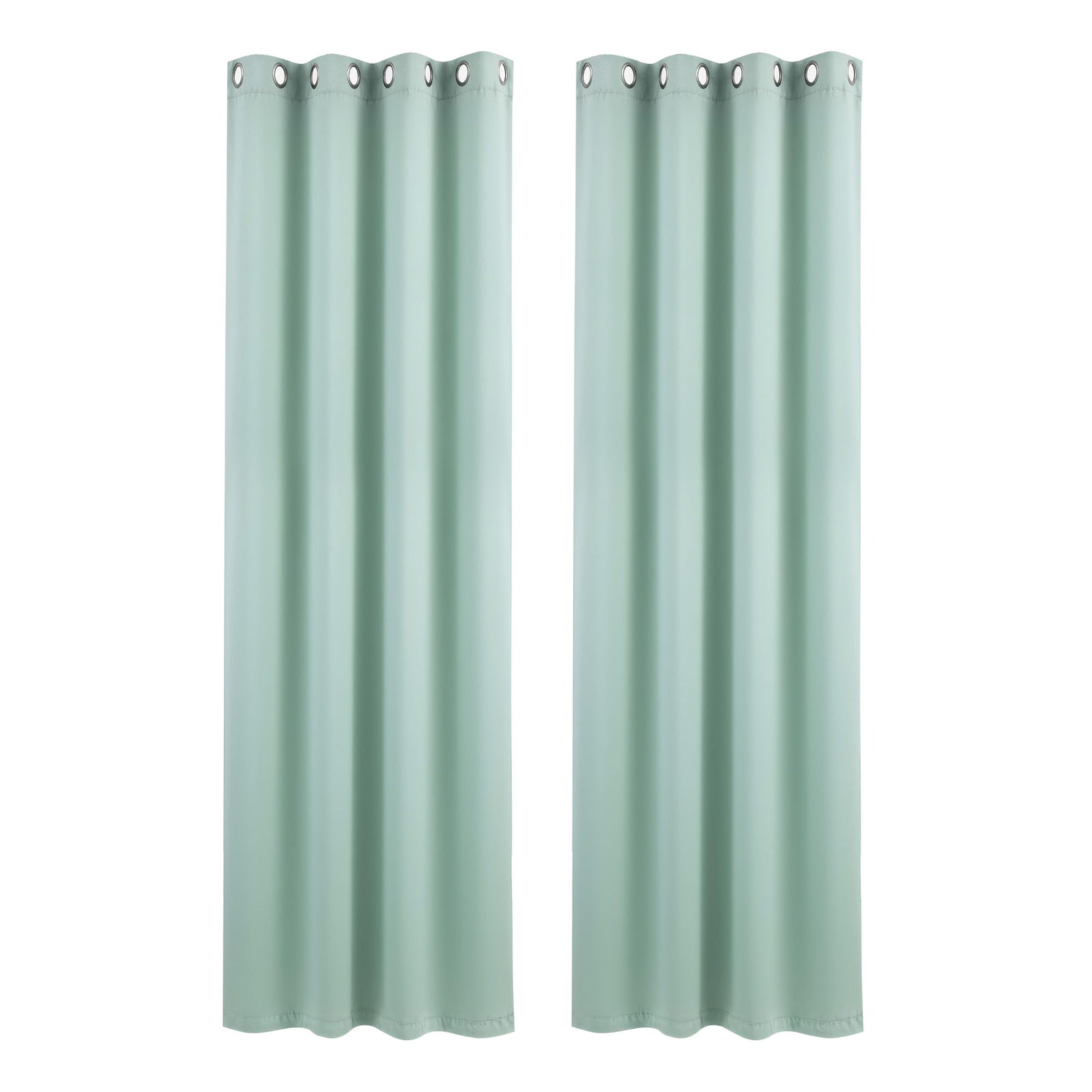 Artiss Blockout Curtains 2X 132x213cm Thermal Insulated Eyelet Drapes Green