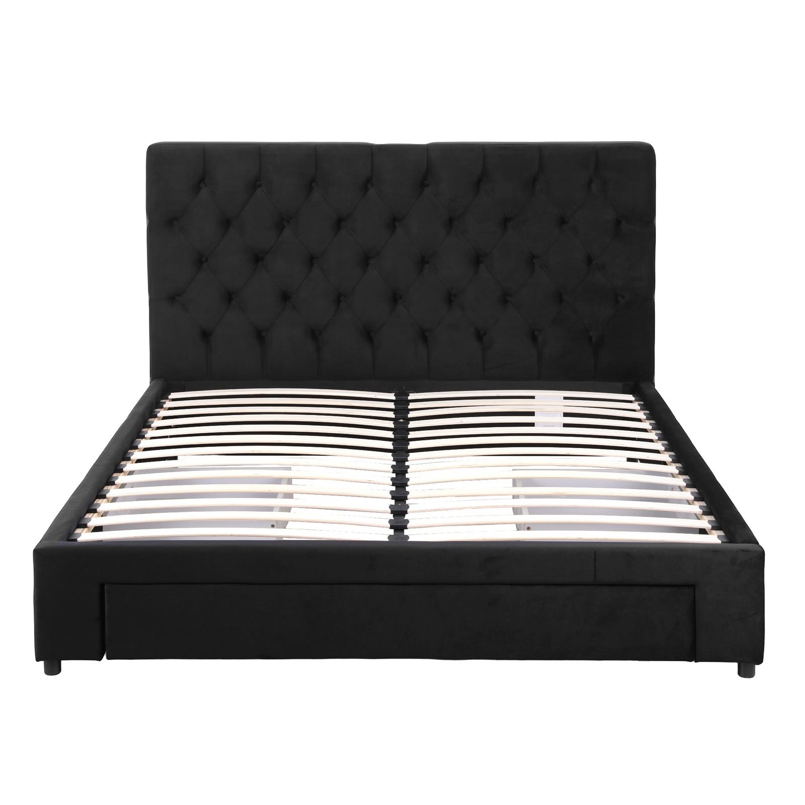 Artiss Queen Bed Frame Storage Charging Station Upholstered 3 Drawers USB Type-C