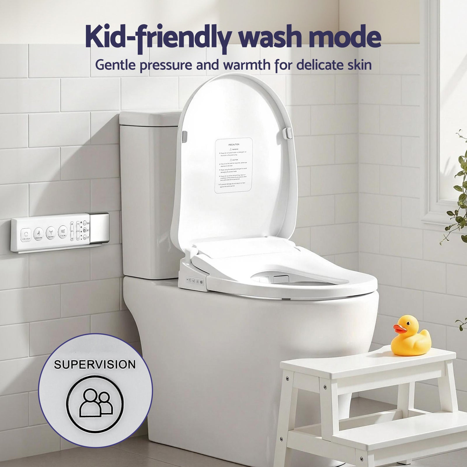 Cefito Smart Electric Bidet Toilet Seat Wireless Remote Heated Dryer Auto Wash