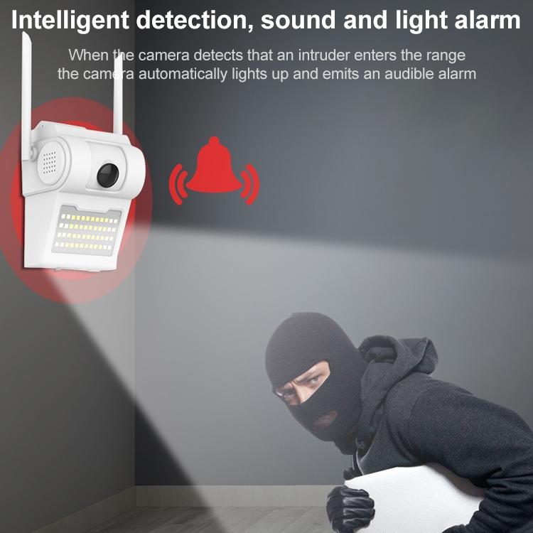 1080P Hd Wall Lamp Smart Camera With Full-Colour Night Vision Motion Detection Voice Intercom And Tf Card Support-1964932158464331782