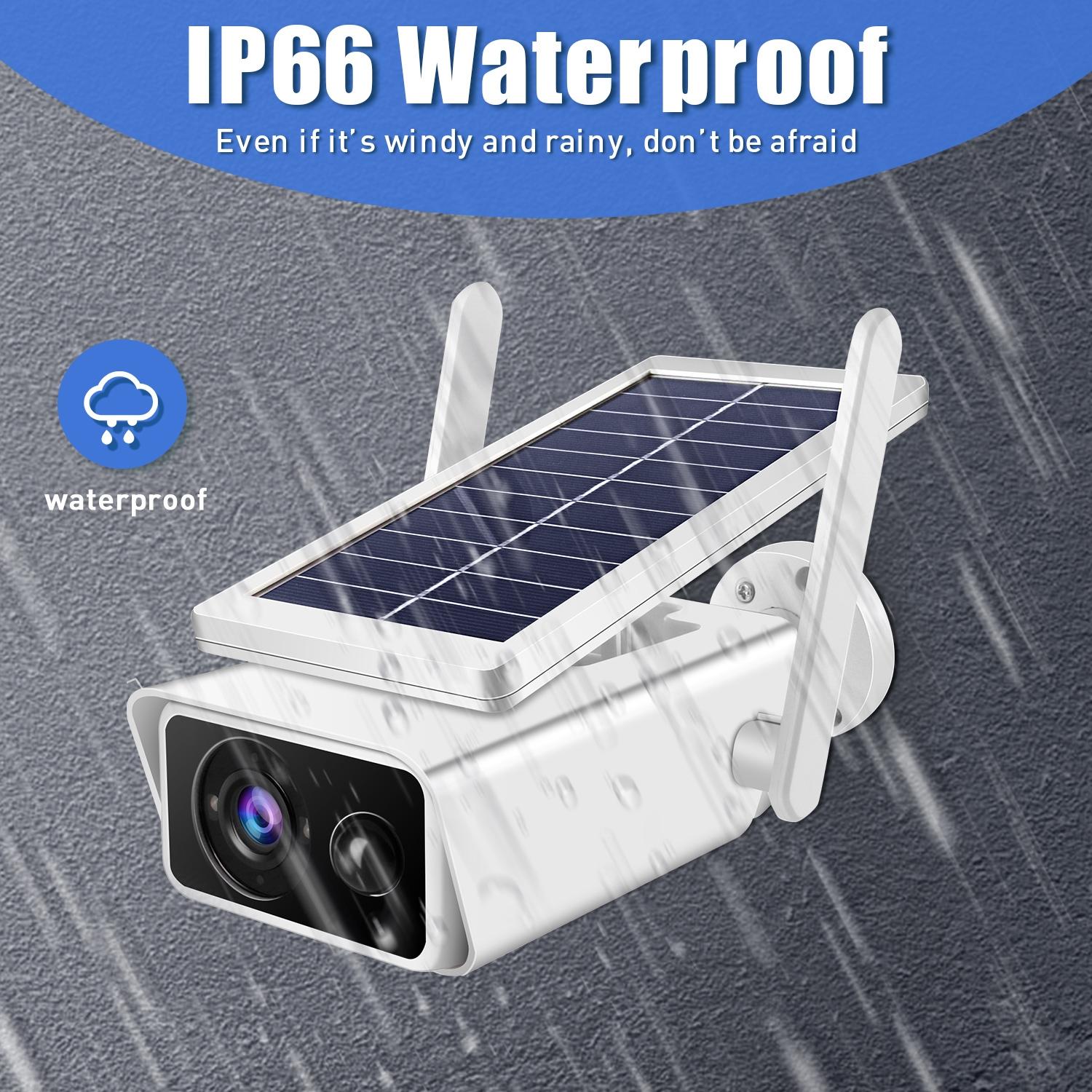 Solar-Powered 1080P Wifi Security Camera With Night Vision And Two-Way Audio-1964932300533796872