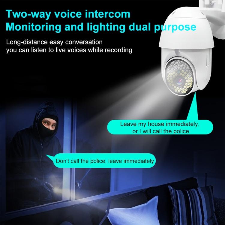Outdoor Dome Camera With 1080P Hd Wifi Night Vision Two-Way Voice And Motion Detection-1915196611110244357