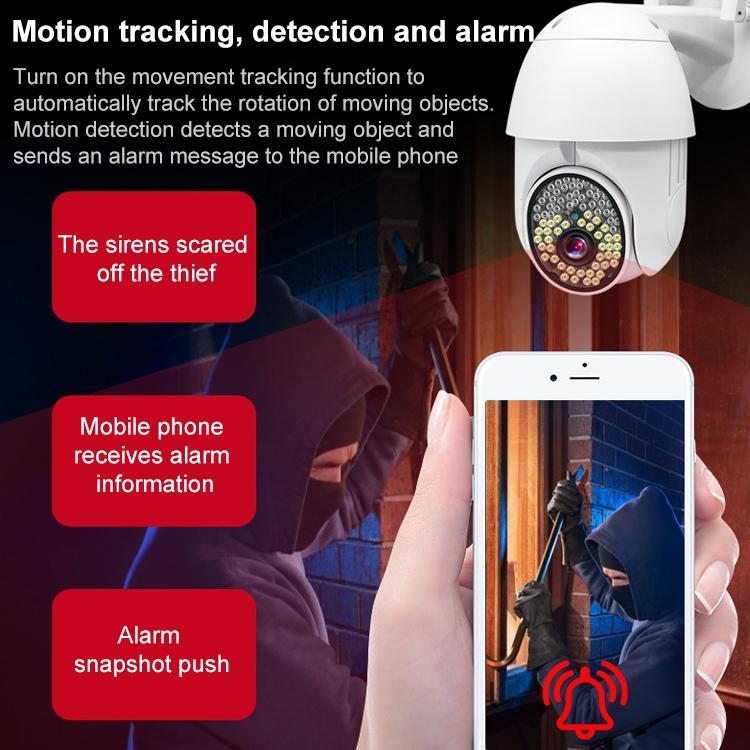 Outdoor Dome Camera With 1080P Hd Wifi Night Vision Two-Way Voice And Motion Detection-1915196611110244359