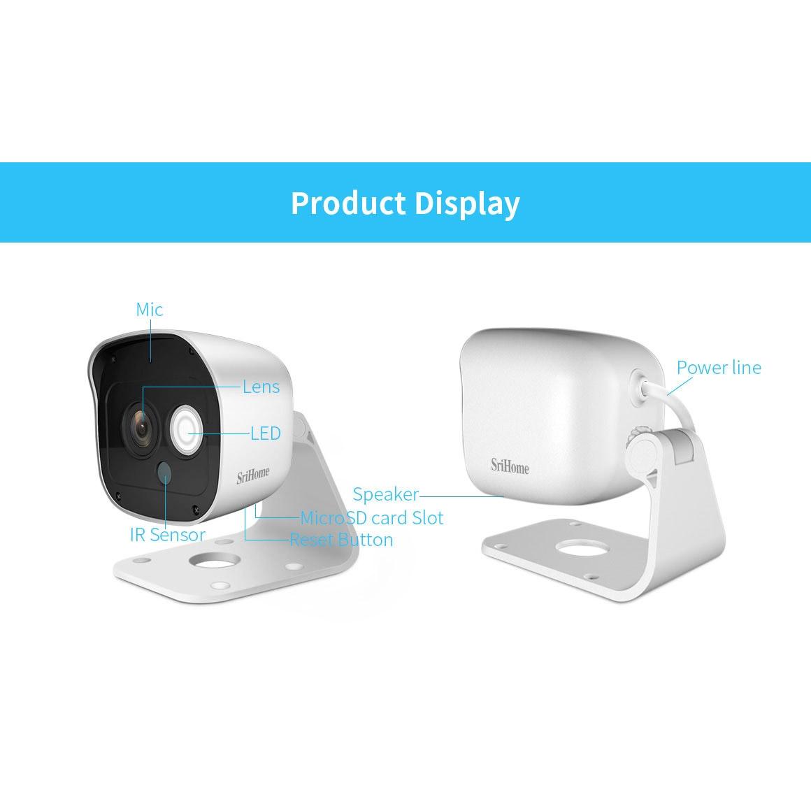 Ai Camera With 3.0Mp 1296P Hd Two-Way Talk Motion & Humanoid Detection Night Vision Tf Card Support-1964932156727889924