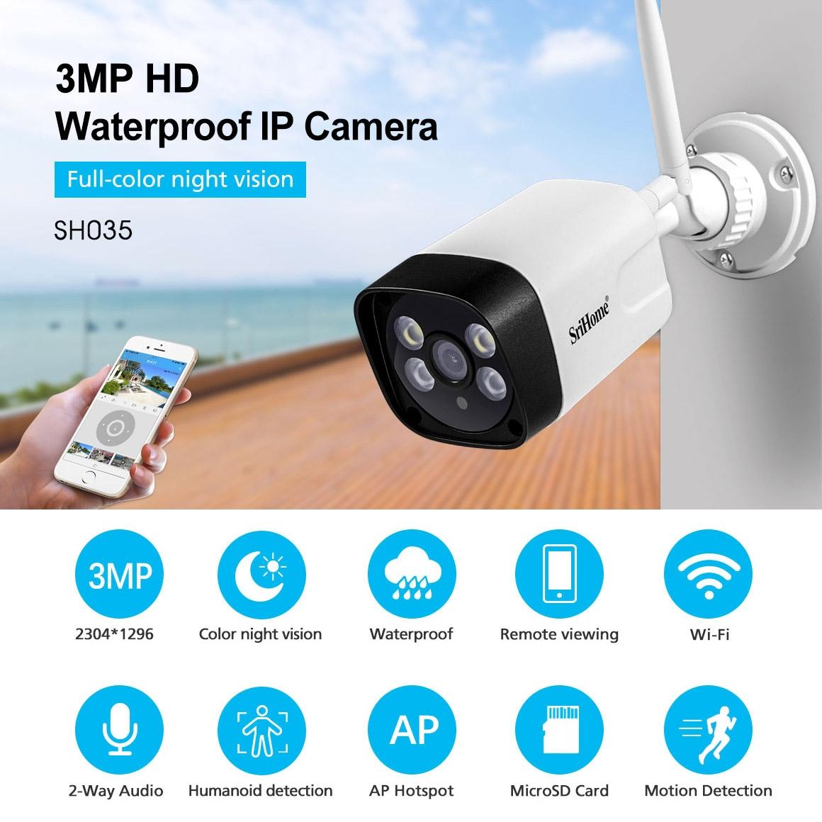 1296P Hd Ip Camera With 3.0Mp Two-Way Audio Motion & Humanoid Detection Full-Colour Night Vision Tf Card Support-1964932157596110856