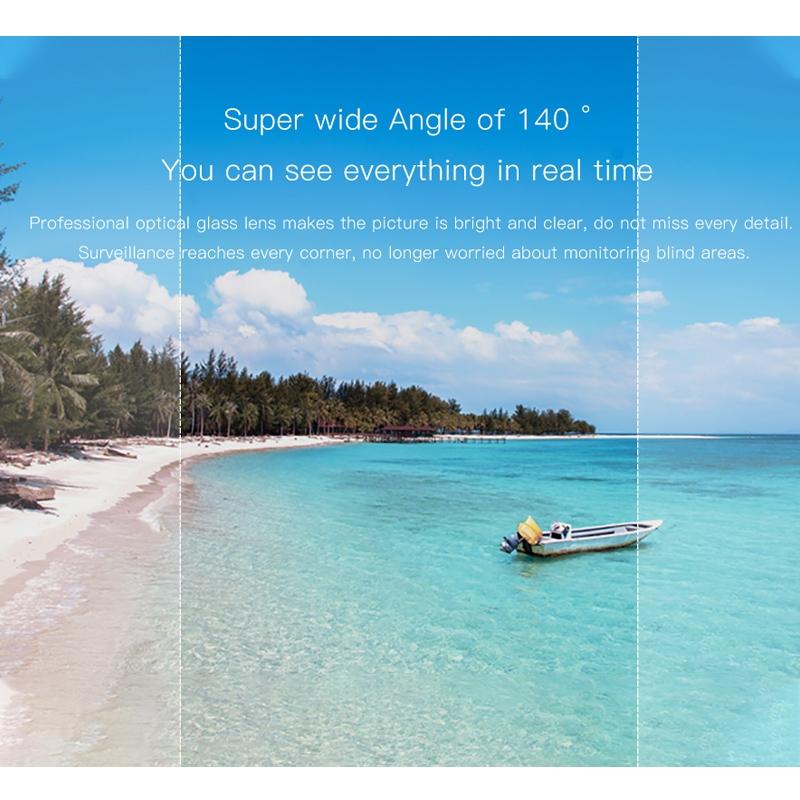 Wireless Wifi Surveillance Camera - 720P Hd 140 Degree Wide Angle-1964932244753747975