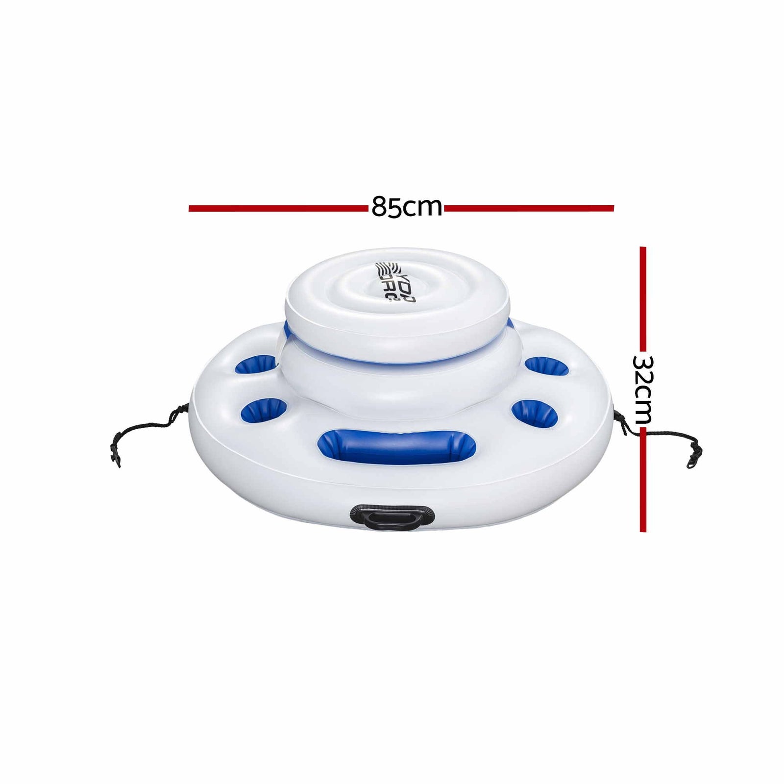 Bestway Inflatable Floating Cooler with Cup Holders for Pool Holds 24 Cans